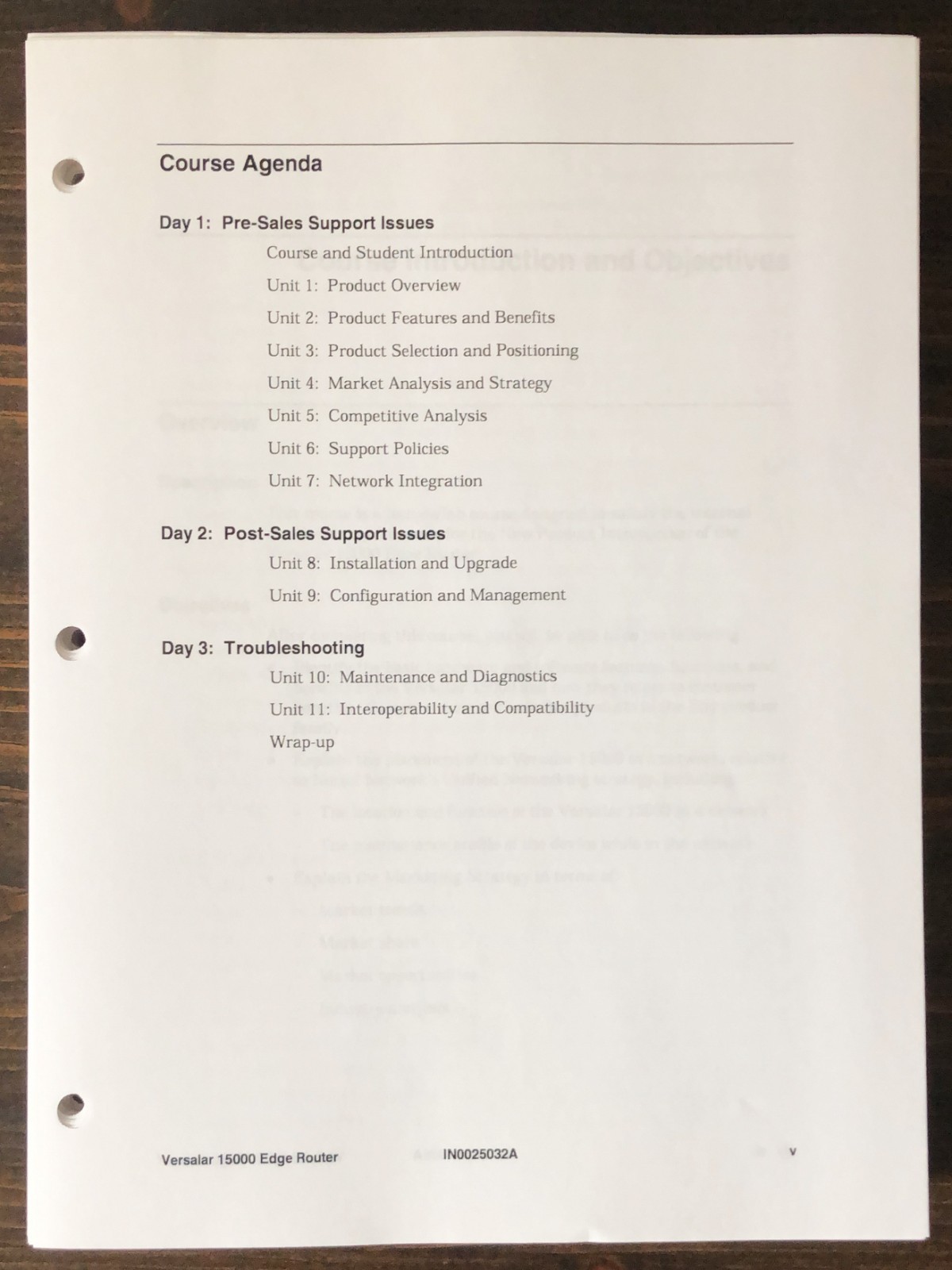 Nortel Networks - Versalar 15000 Edge Router - Training Course Student Guide