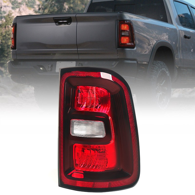 Passenger For Ram 1500 2025-2026 Halogen Black Tail Light Brake Rear 68531046AA