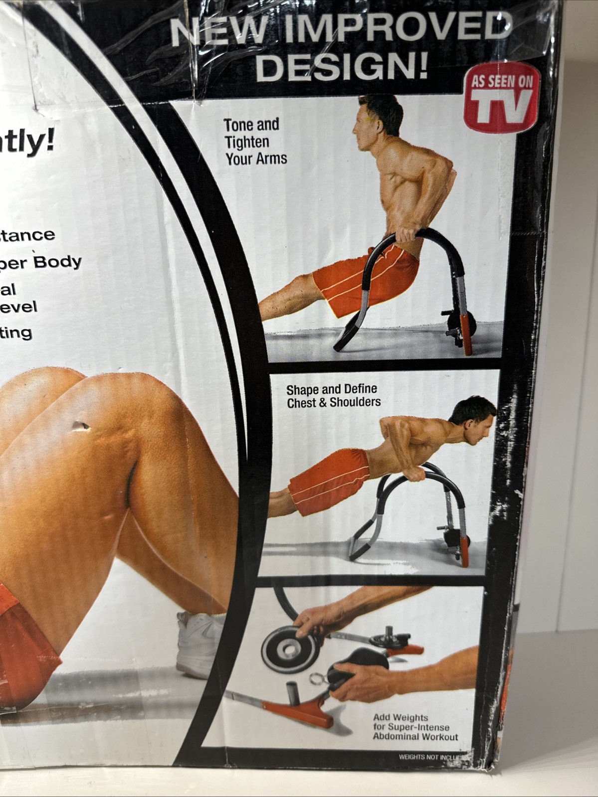 Ab Roller Evolution Abdominal Exercise Portable With DVD & Manual Brand New.