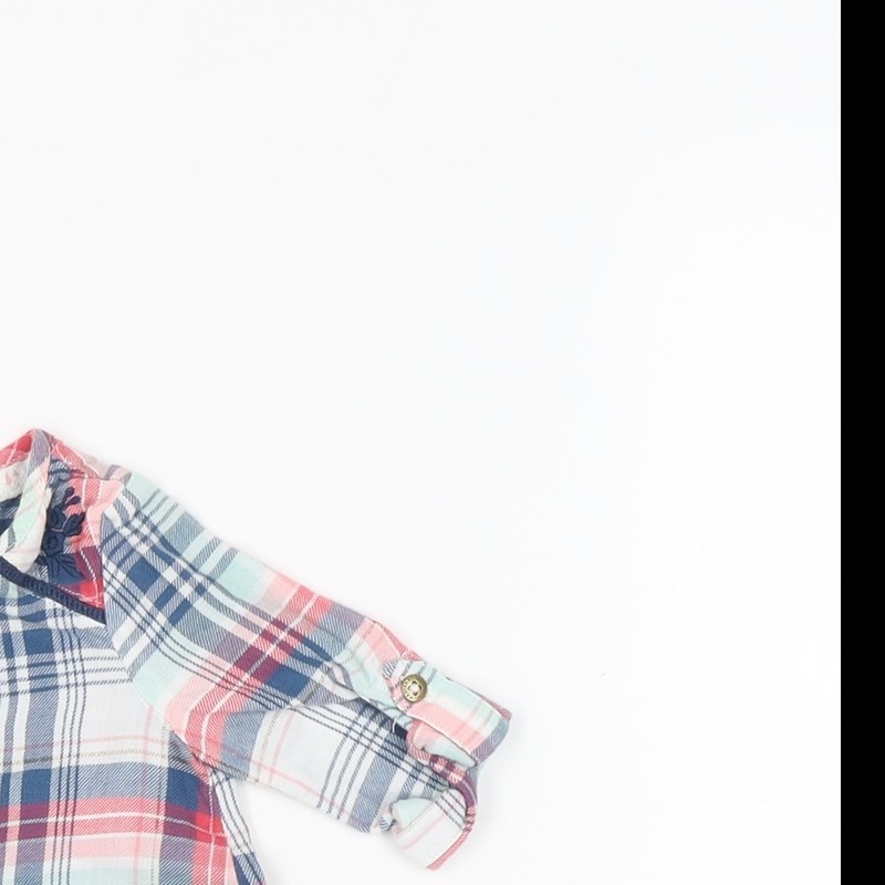 Marhmellow Multicoloured Plaid Button-Up for Babies