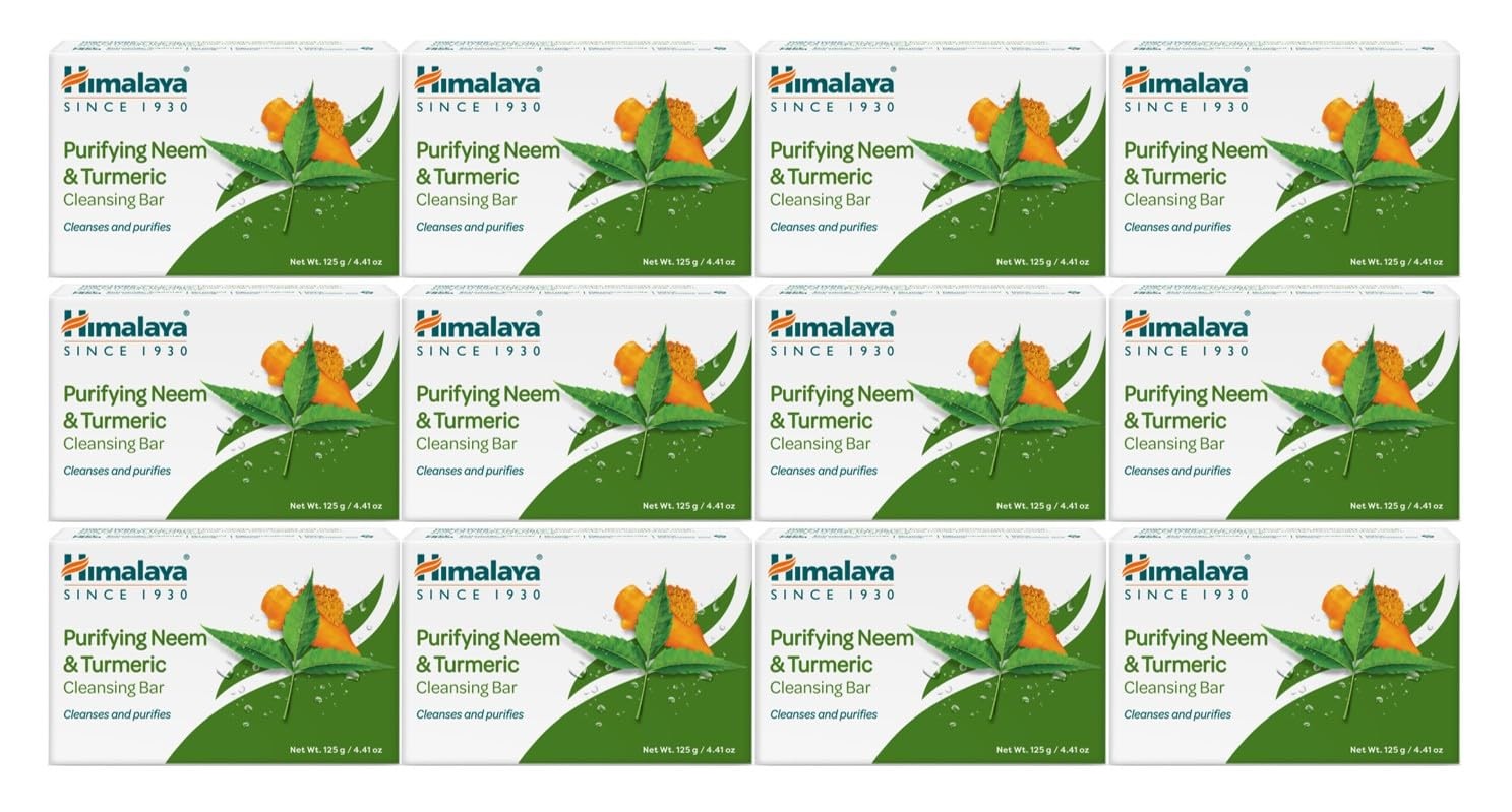 Himalaya Purifying Neem & Turmeric Cleansing 4.41 Ounce (Pack of 12), White