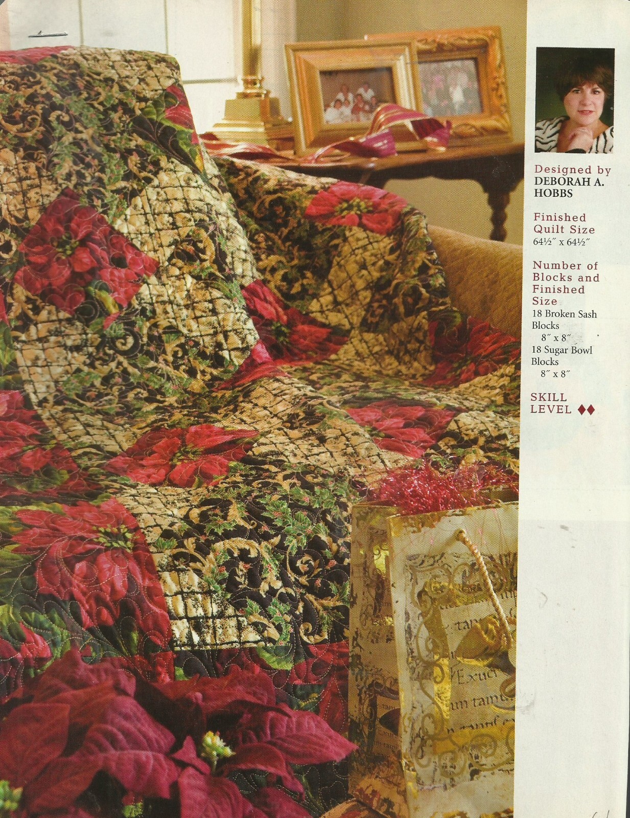 B0511  GLITTER AND GOLD   QUILT PATTERN/INSTRUCTIONS