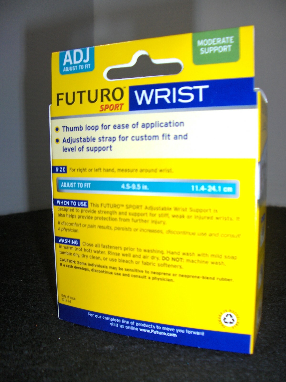 FUTURO Sport Black Adjustable Wrist Support 3M