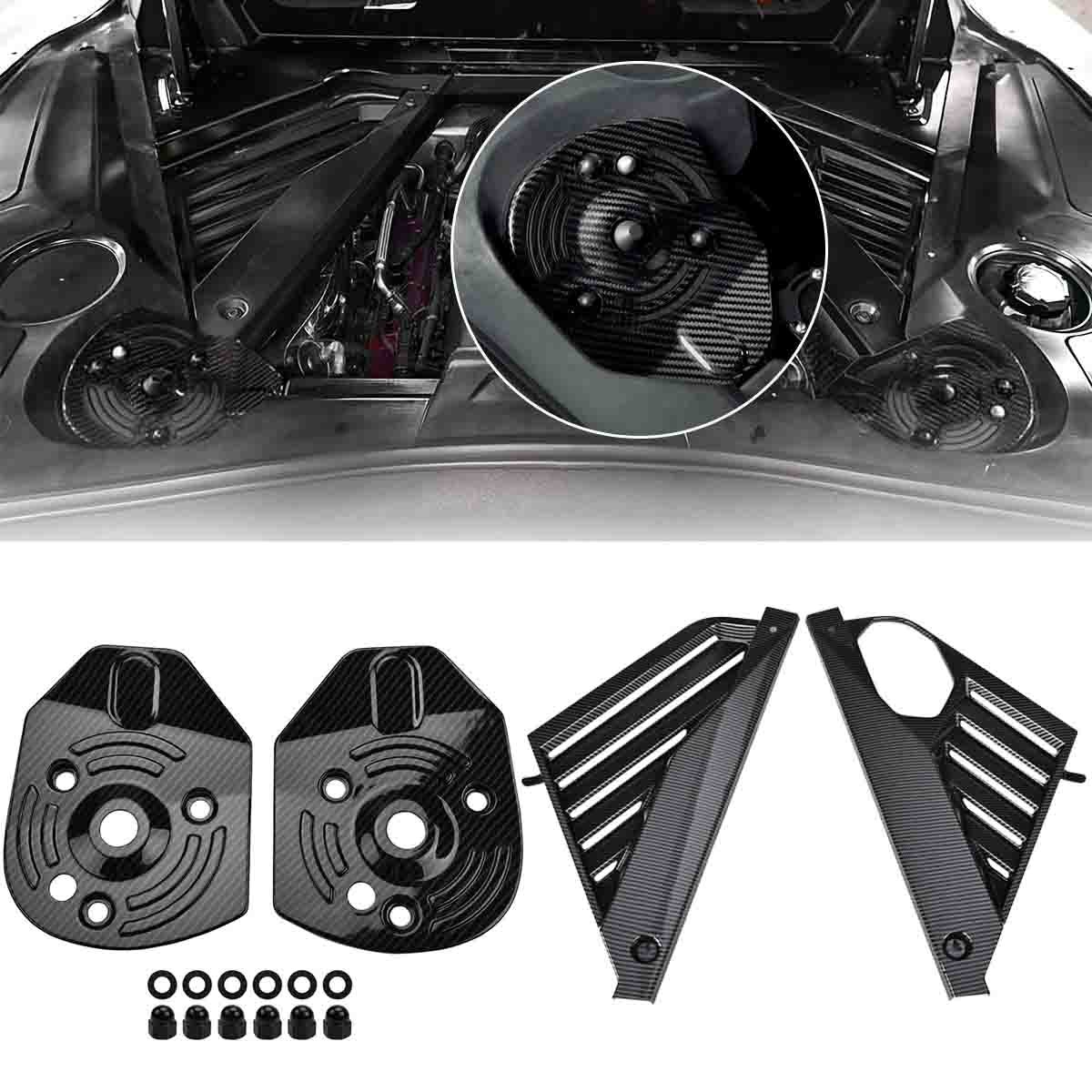 ABS For Corvette C8 2020+ Rear Strut Shock Tower Cover + Engine Bay Panel Covers