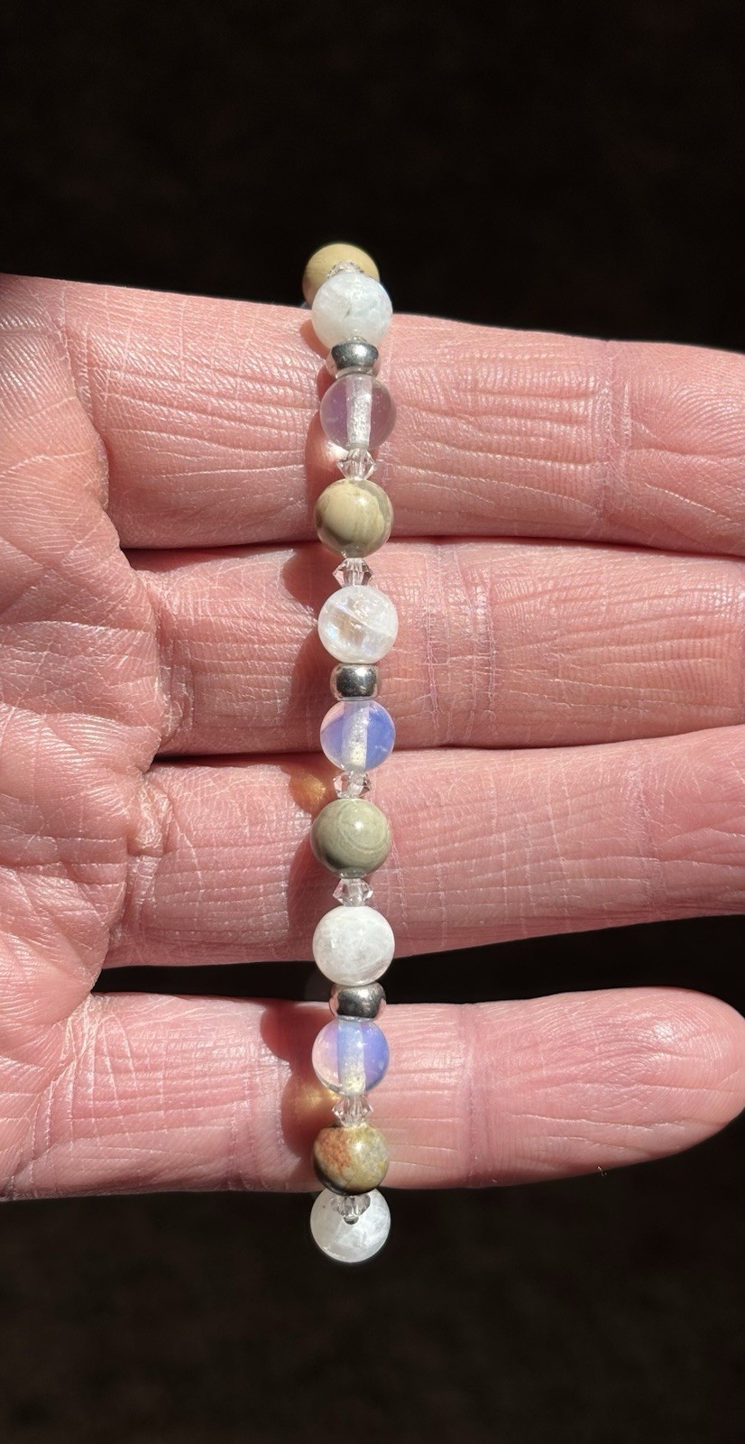 Stunning Gemstone Bracelet - Astrophyllite, Moonstone & Opalite
