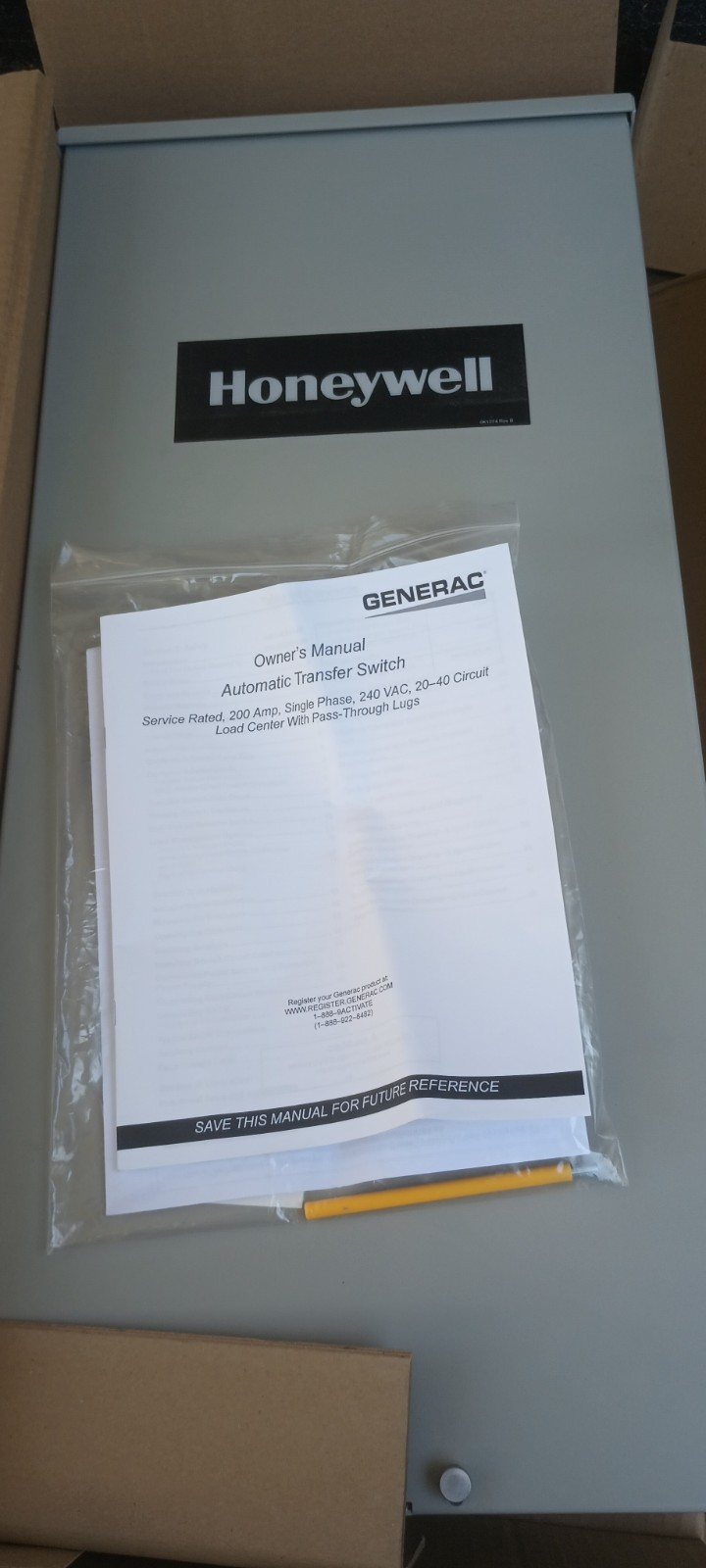 Honeywell (Generac) 10000019165 100 amp 16 circuit automatic transfer switch