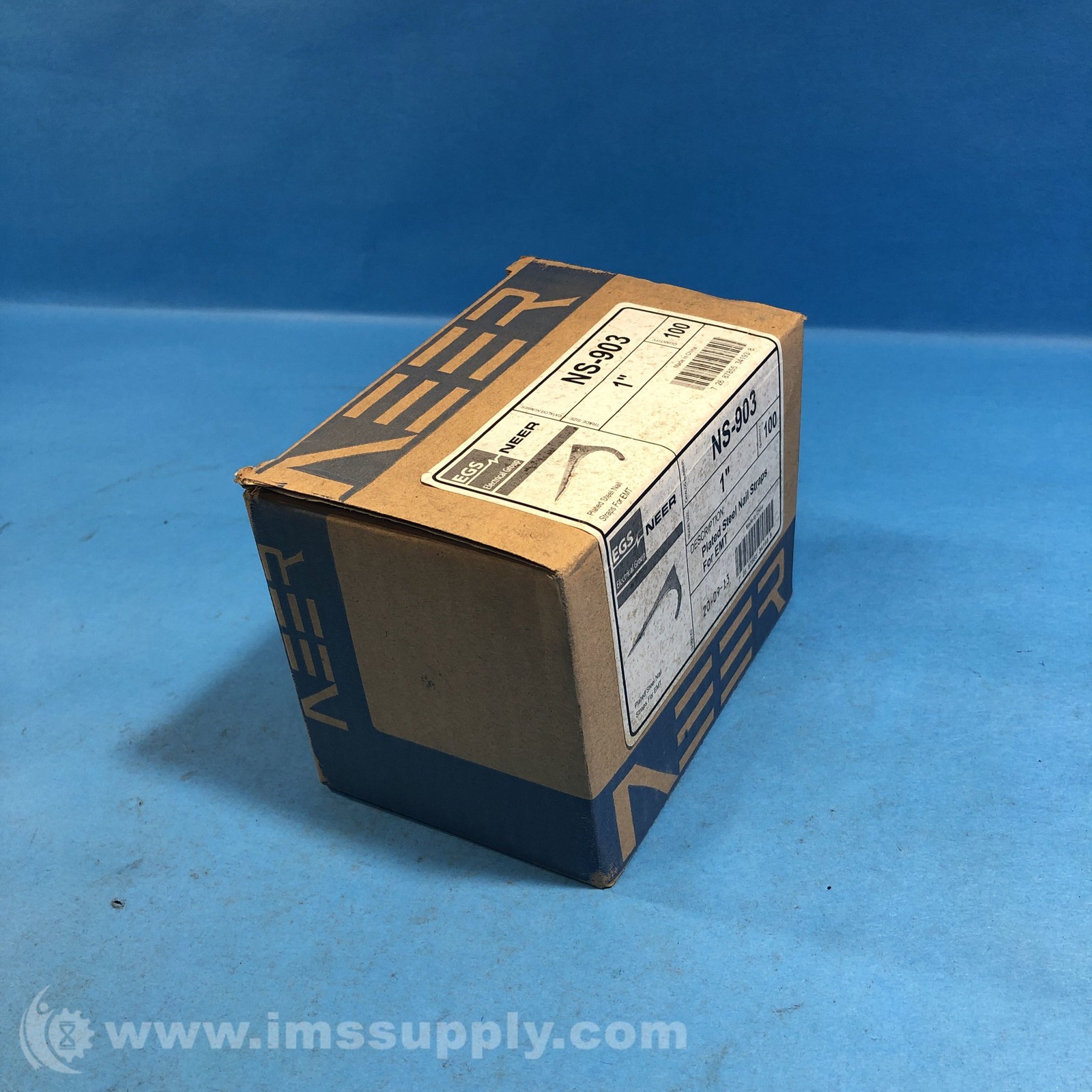 Egs NS903 Box of 100, 1" Inch Nail Strap Steel Hanger FNFP