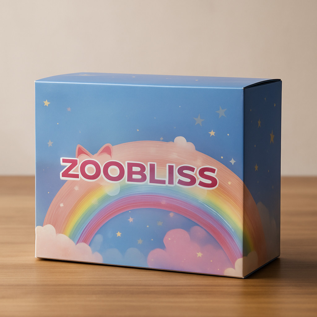 ZOOBLISS Kids Knee Pads Size S Rainbow Pastel Padded Protective Gear