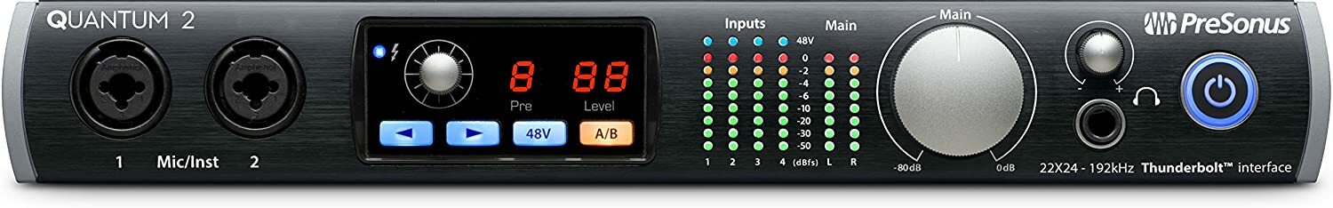 PreSonus Quantum 2 22x24 Thunderbolt 2 Low-Latency Audio Interface -UC