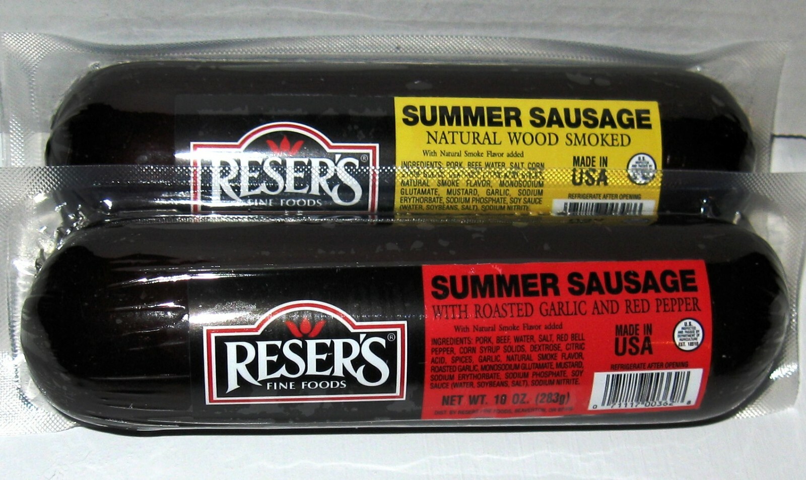 Reser's Assorted Summer Sausages Party Pack / Smoked / Garlic Red Pepper 20 oz.