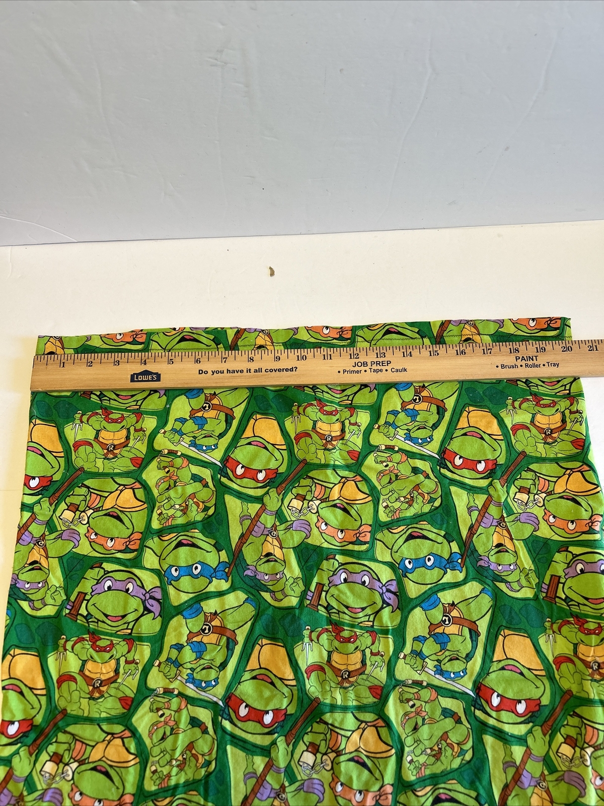 Ninja Turtle Pillowcase Handmade Standard Size Fabric Can Be Used For Crafting