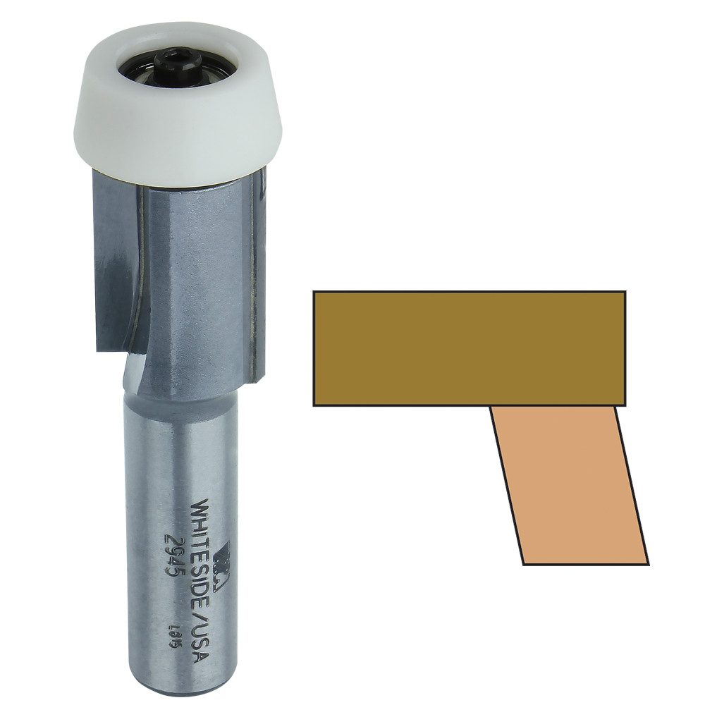 Whiteside 2945 Over Hang Bowl Trim Bit 1/2 in. SH x 3/4 in. CD x 2-7/8 in. L