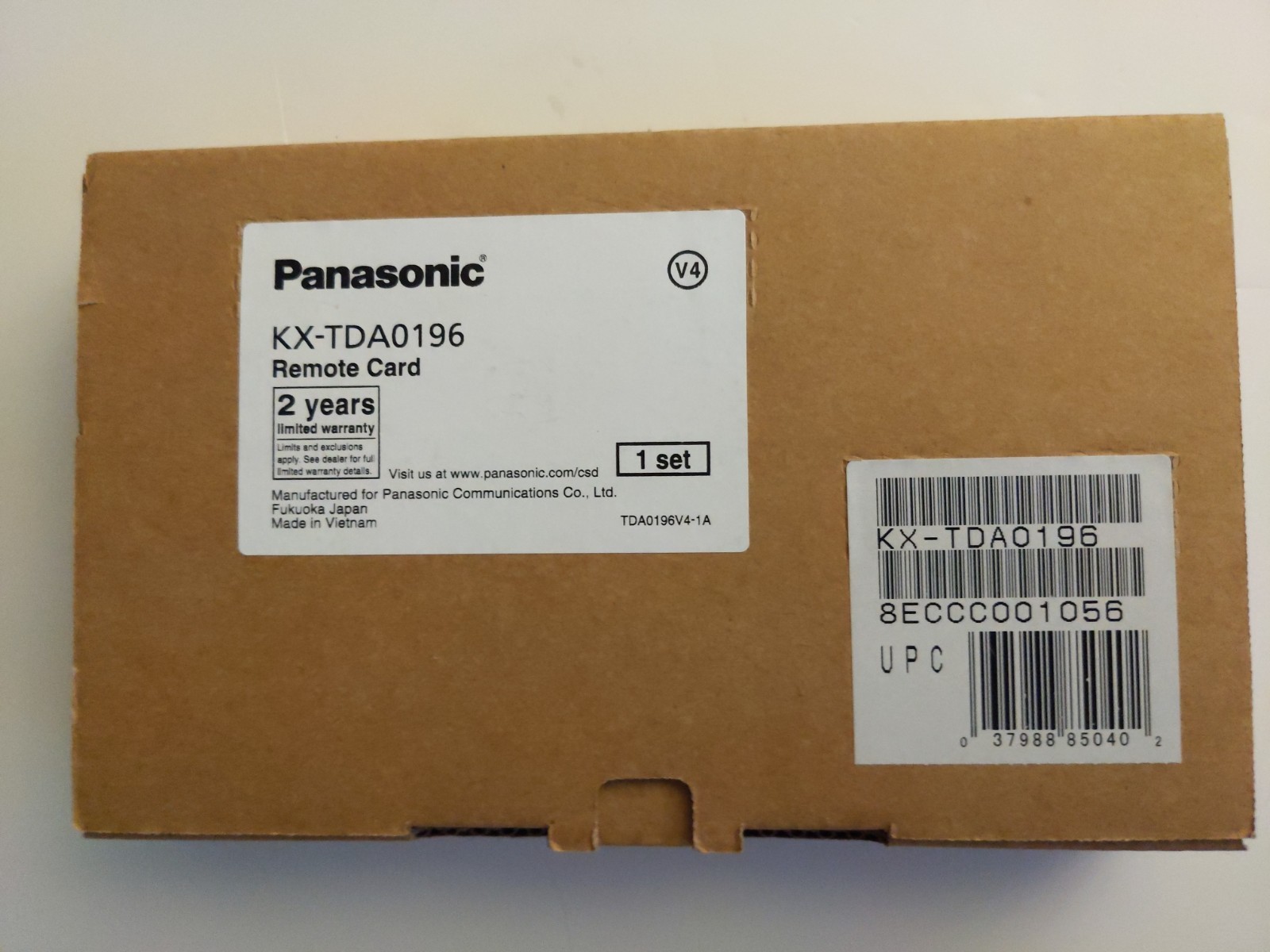 Panasonic KX-TDA0196 Remote Card RMT Analog V.90 Modem Card TDA TDE NCP PBX