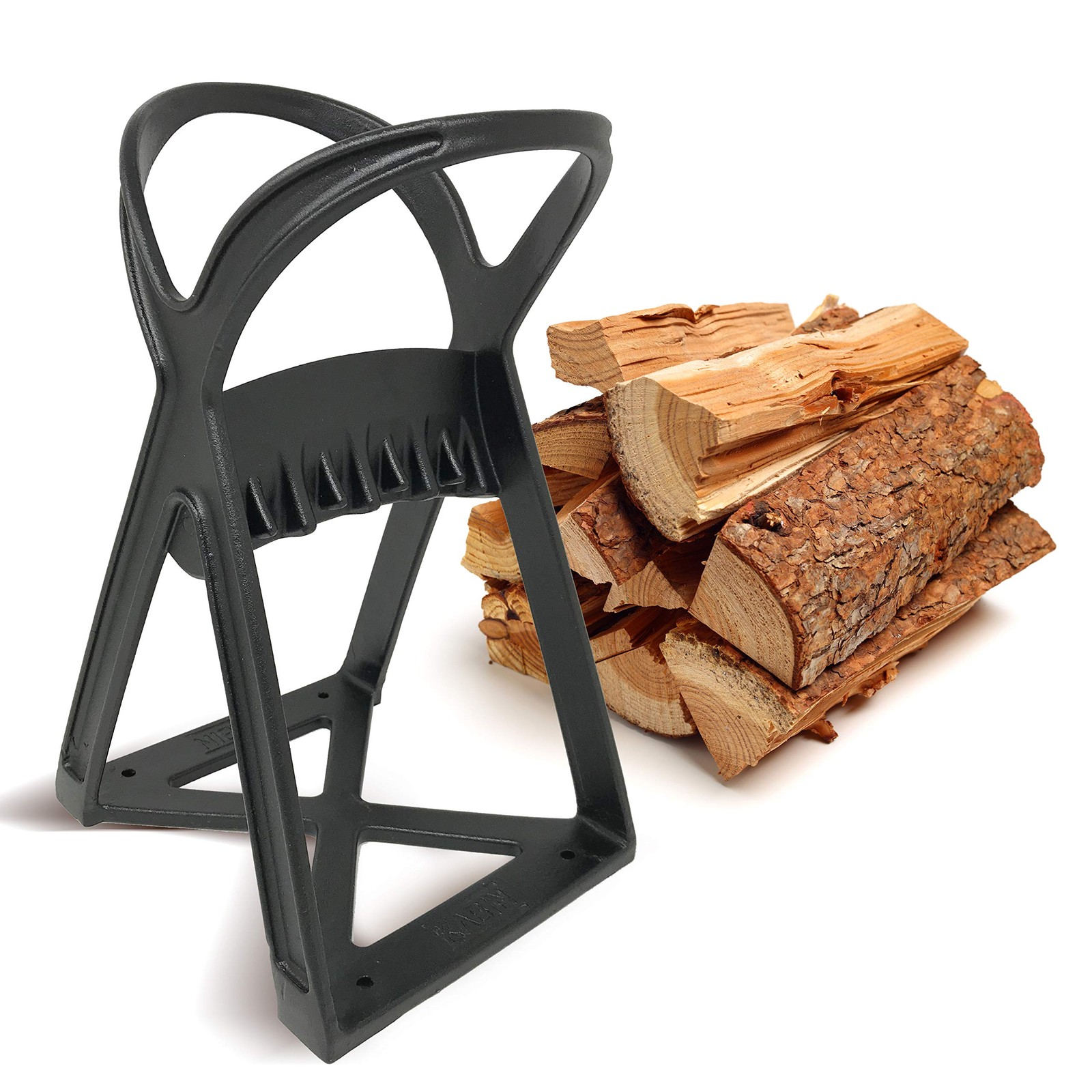 KABIN Kindle Quick Log Splitter - Manual Splitting Tool - Steel XL, Black
