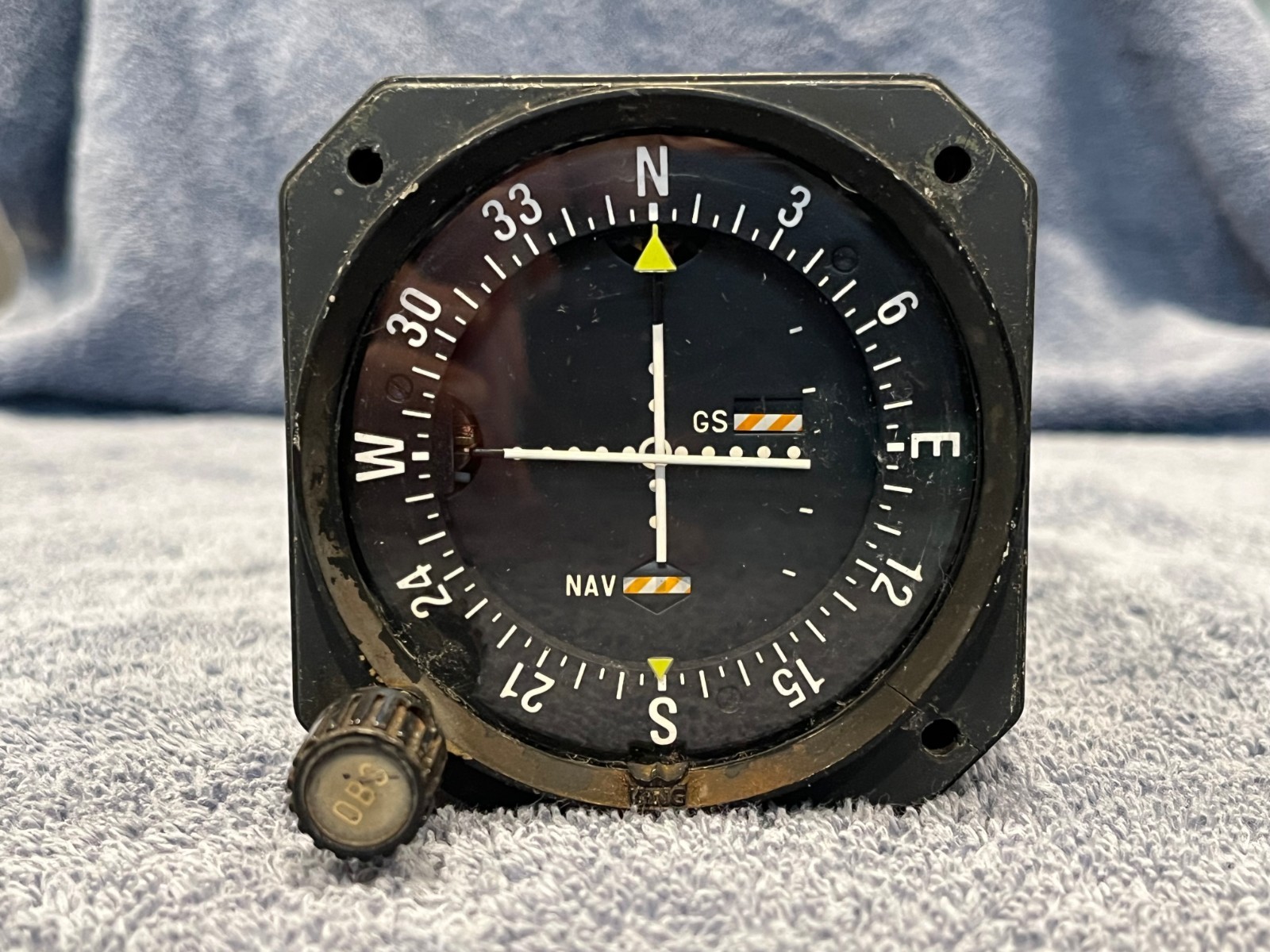 Bendix King KI 209 VOR LOC Glide slope indicator w/ connector, used