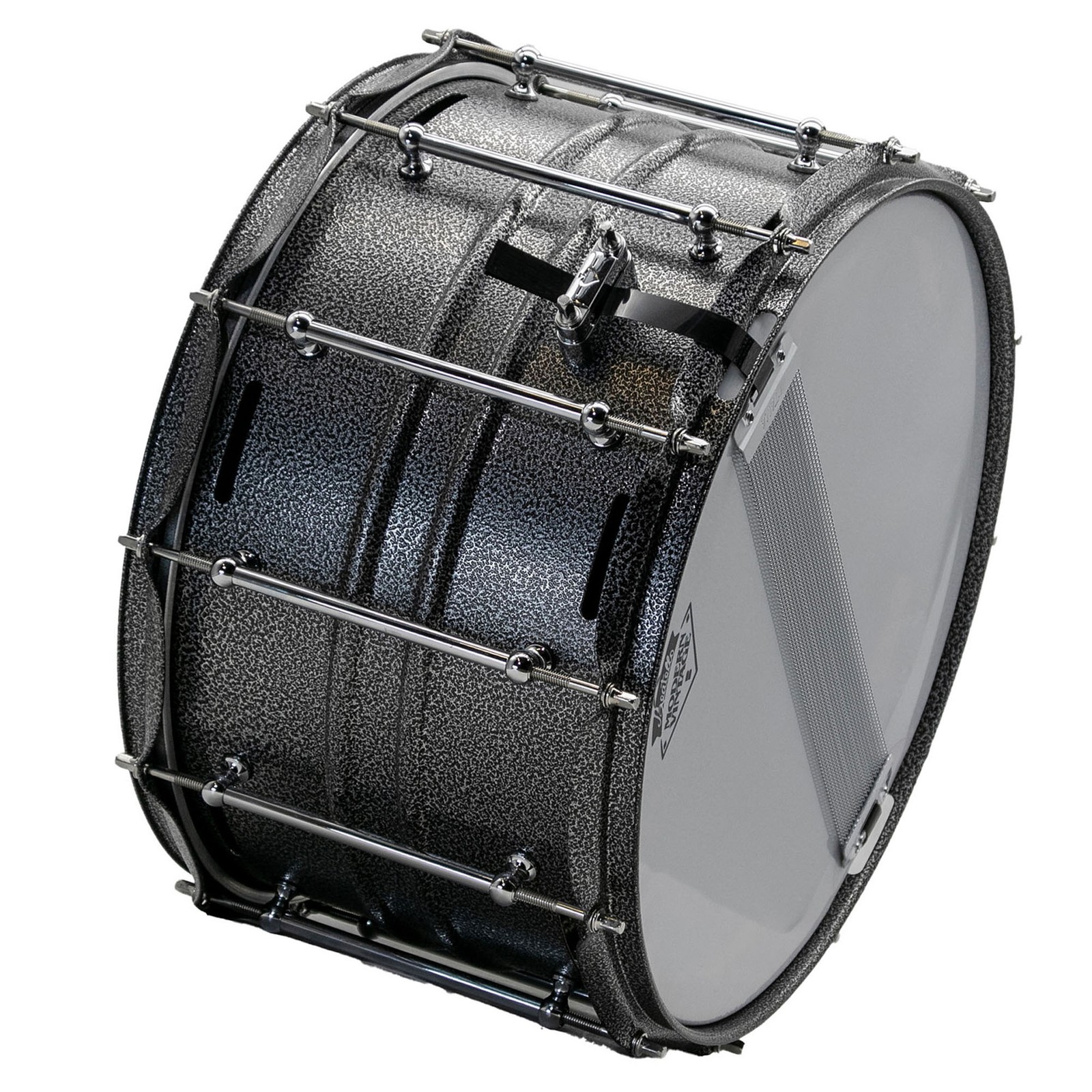 14x8 Deep Steel Snare Drum 12 Vent Heavy Duty Rock Metal Snare Metallic Silver