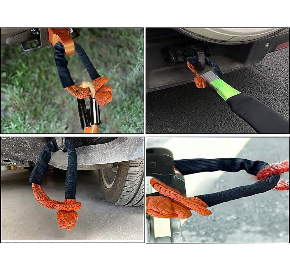 1X Soft Shackle 1/2"X22" For Truck Tow Recovery Strap 55000LBS Breaking Strength