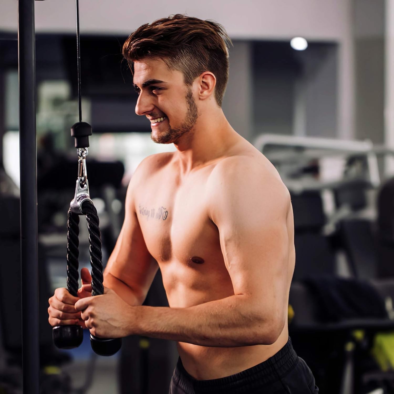 Tricep Press Down Cable Machine Attachment - Ultimate Home Gym Accessory