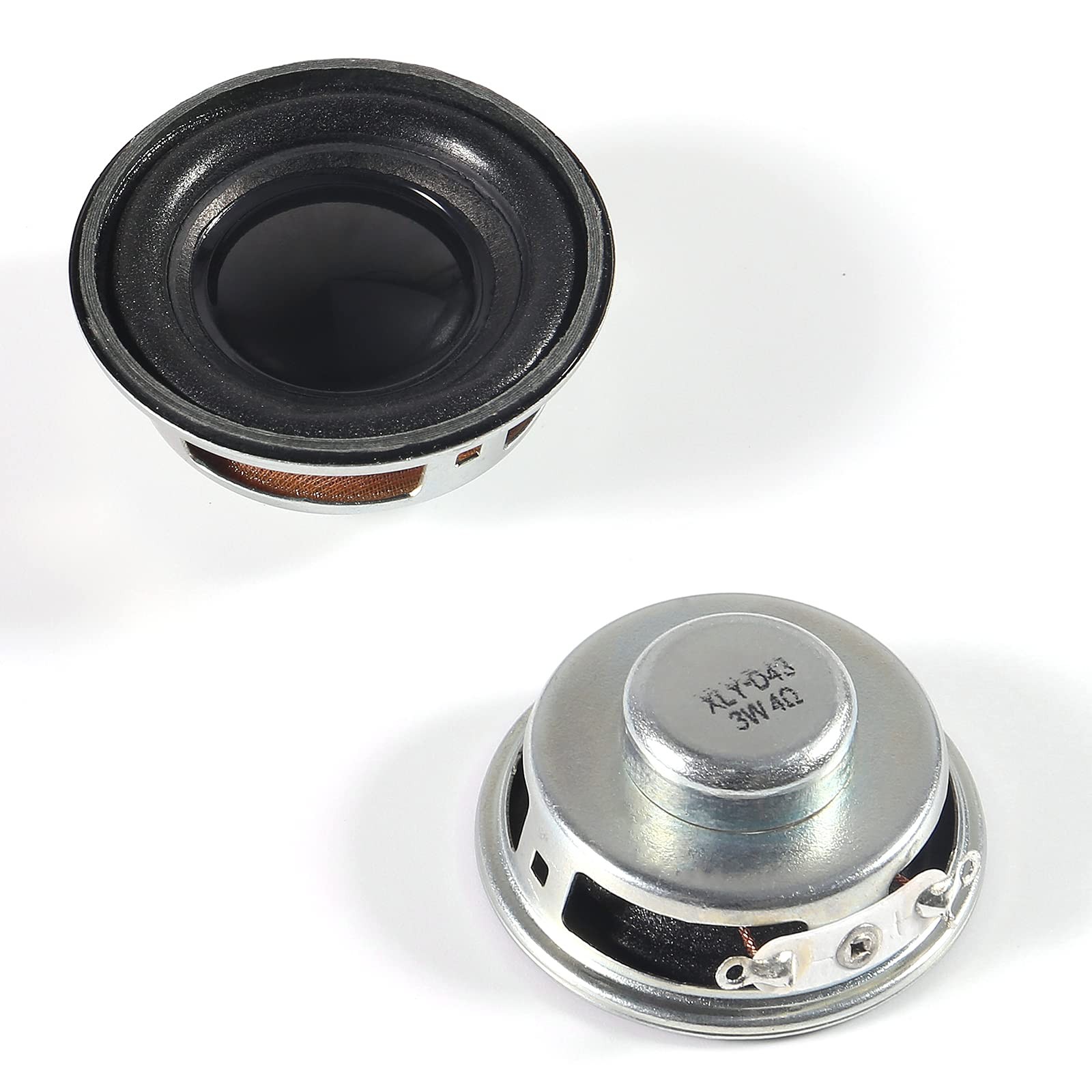 ALMOCN 2PCS 1.5" 4Ohm 3W DIY Small Full Range Audio Speaker Stereo