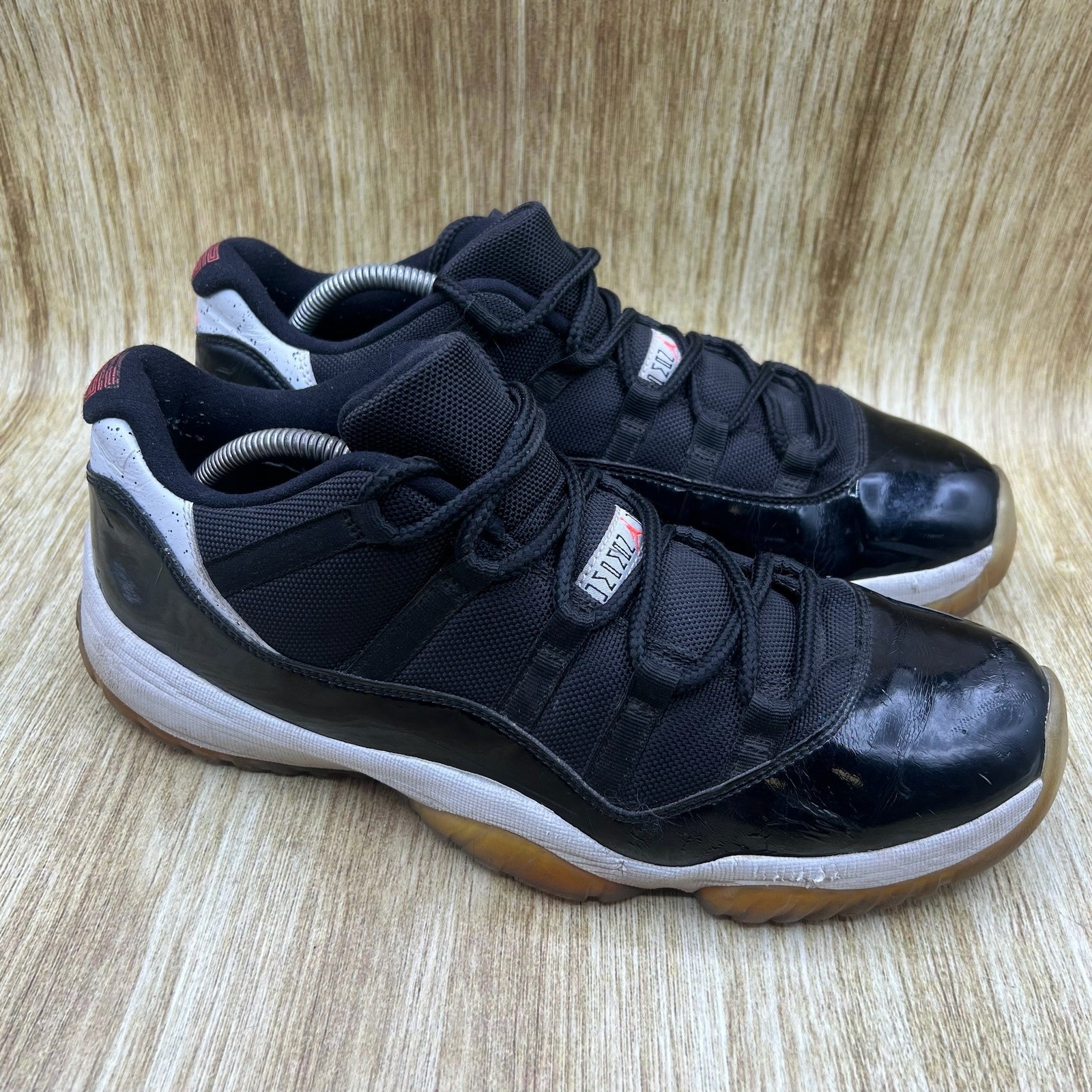 Nike Air Jordan 11 Retro Low Infrared 23 Men's Size 12 Black Patent 528895-023