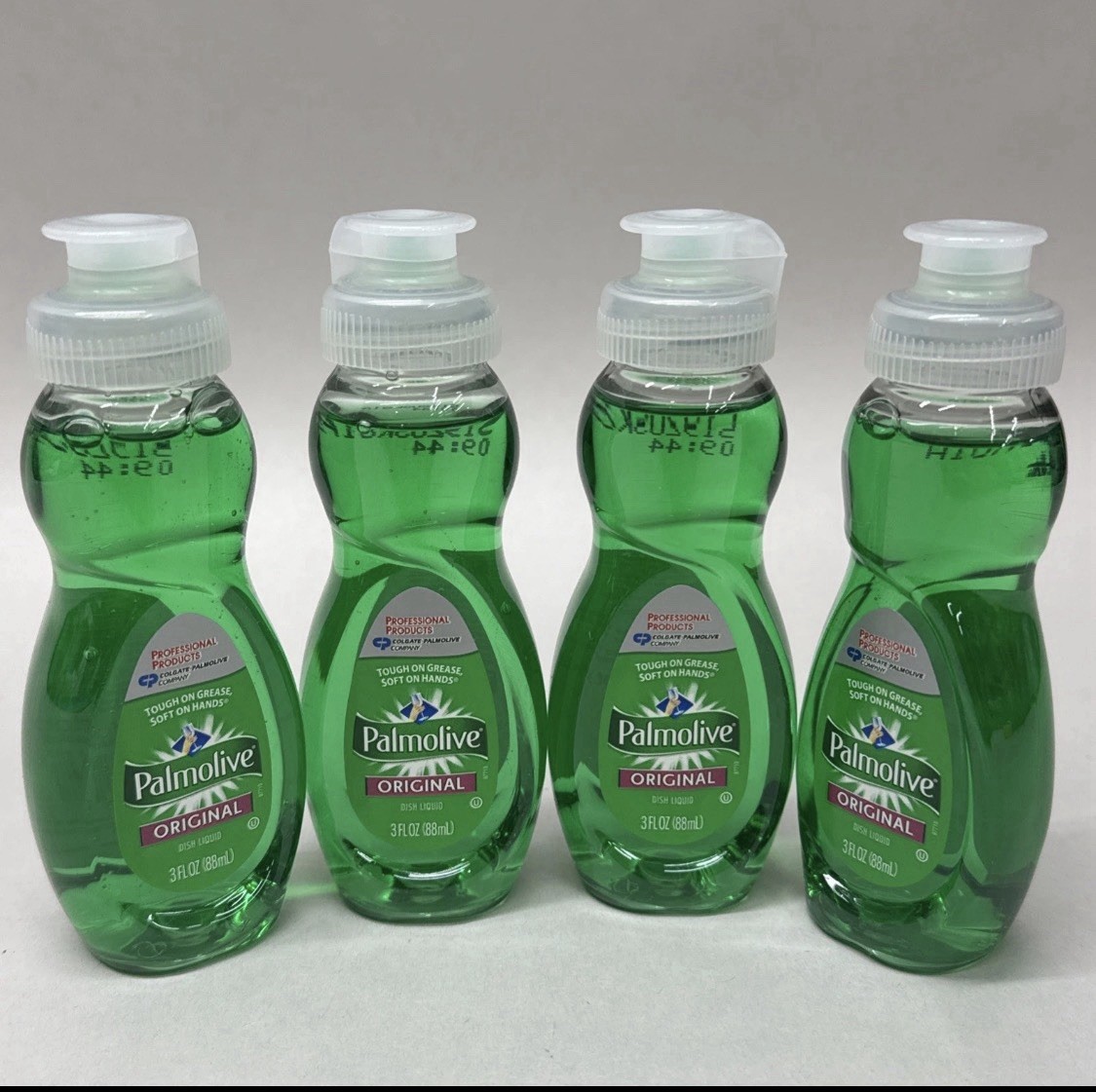 Lot Of 4! PALMOLIVE Travel Size Liquid DISH SOAP 3 oz each Camping RV Travel