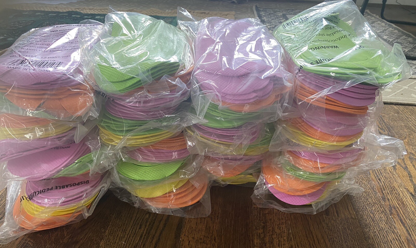 192 pairs Disposable Slippers for Salon Spa Pedicure