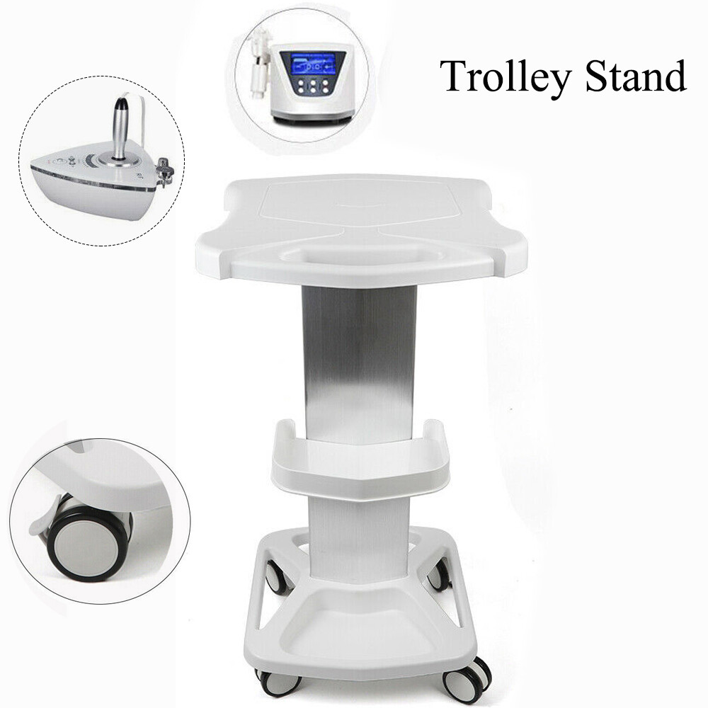 Mobile Trolley Medical Cart Medical Rolling Stand Storage Shelf w/ 4 Wheels