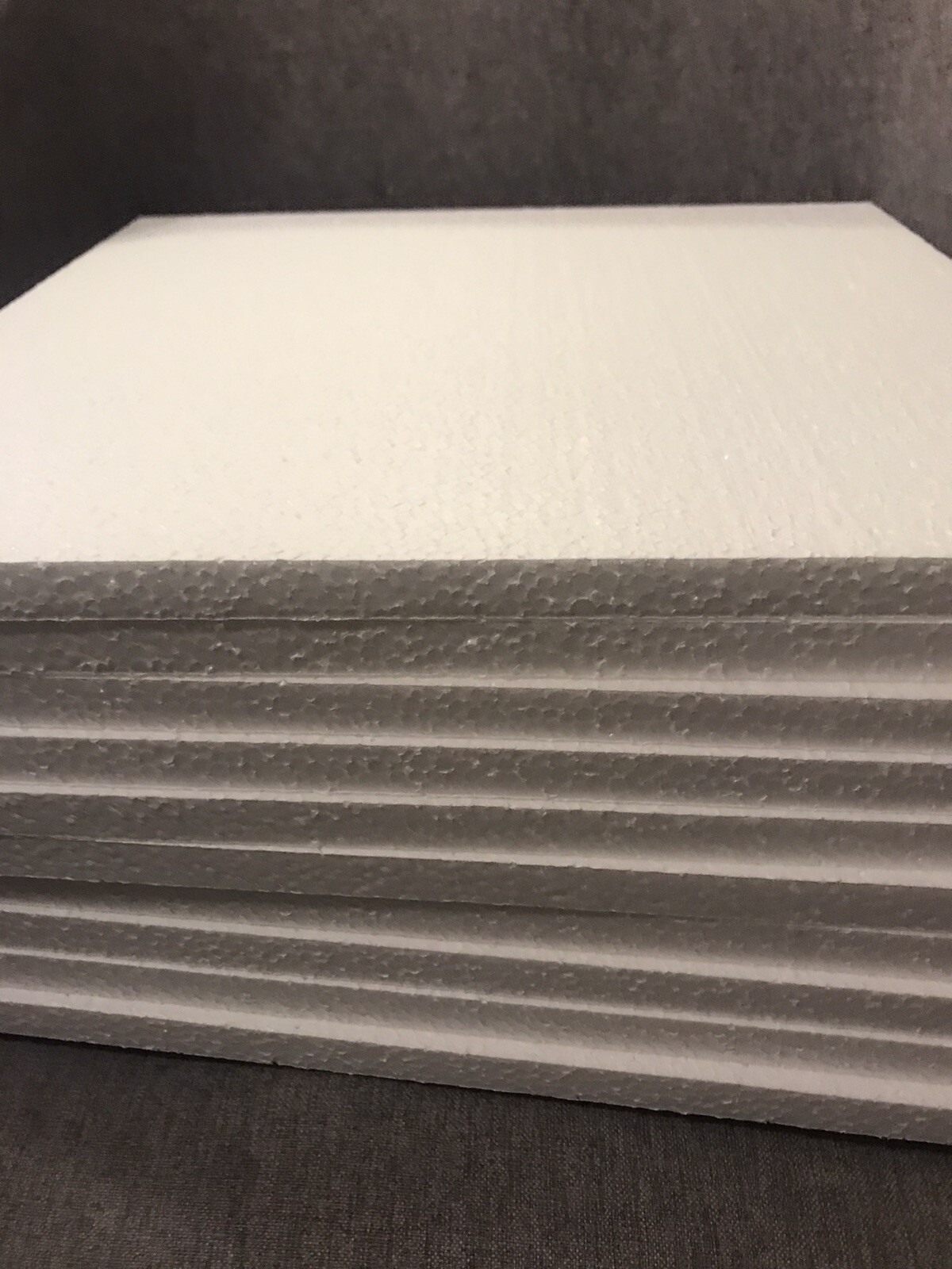 15pc 12"x12"x 1/2" Expanded Polystyrene Flat Sheets