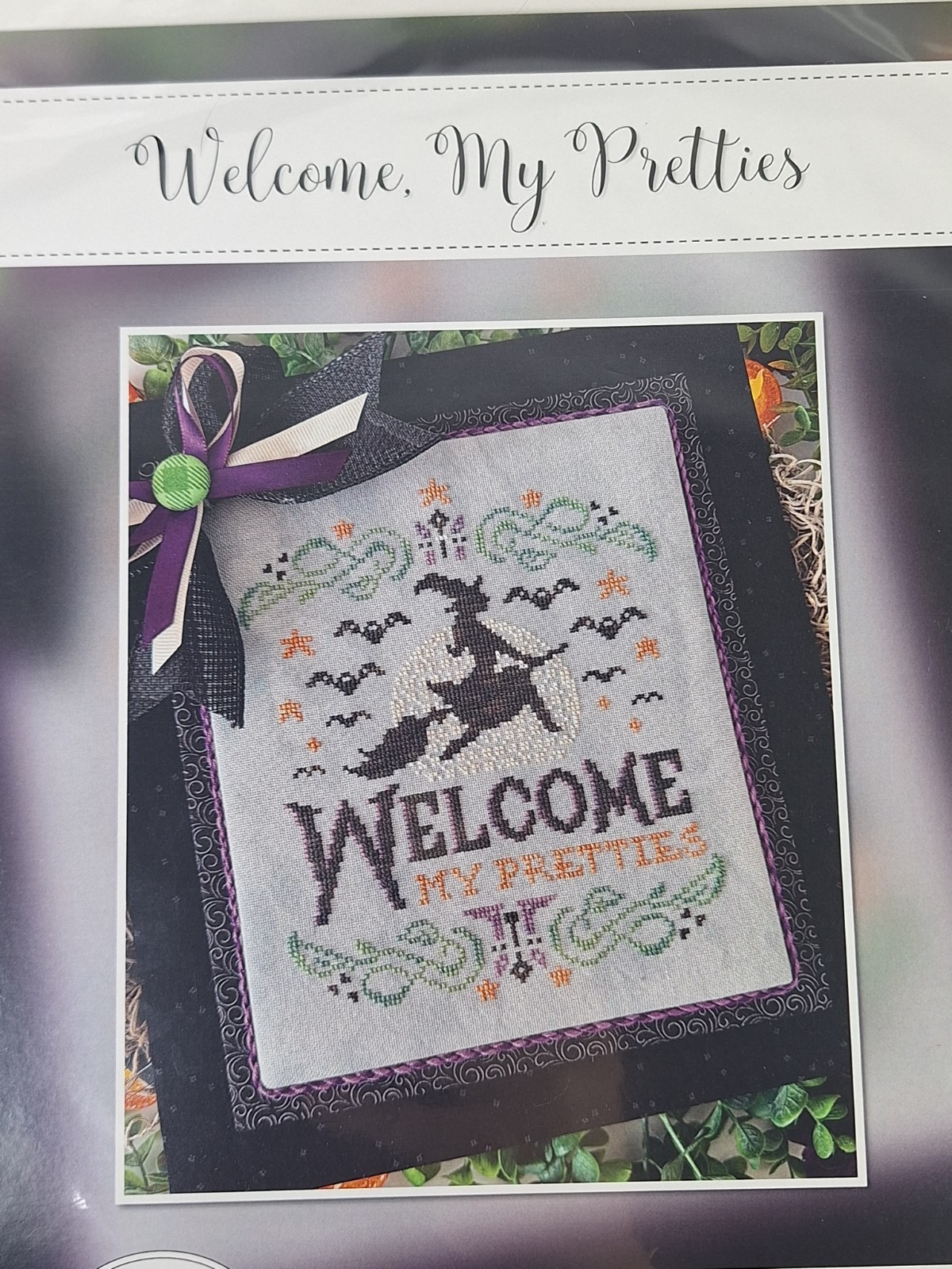 Welcome My Pretties Counted Cross Stitch Pattern DISCONTINUED Witch Halloween