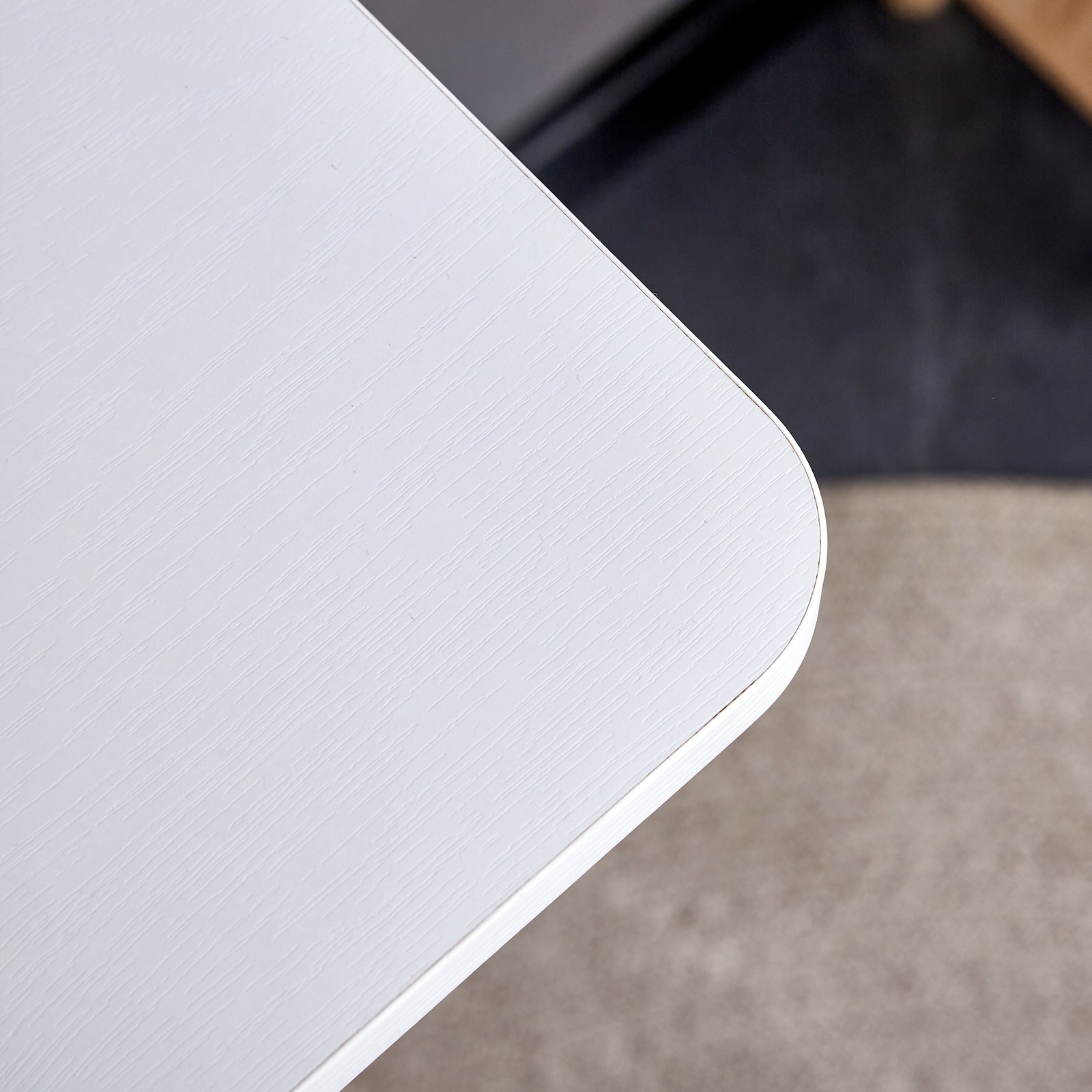 Wall Mounted Folding Table, White Solid Wood, 31.4" x 15.7"