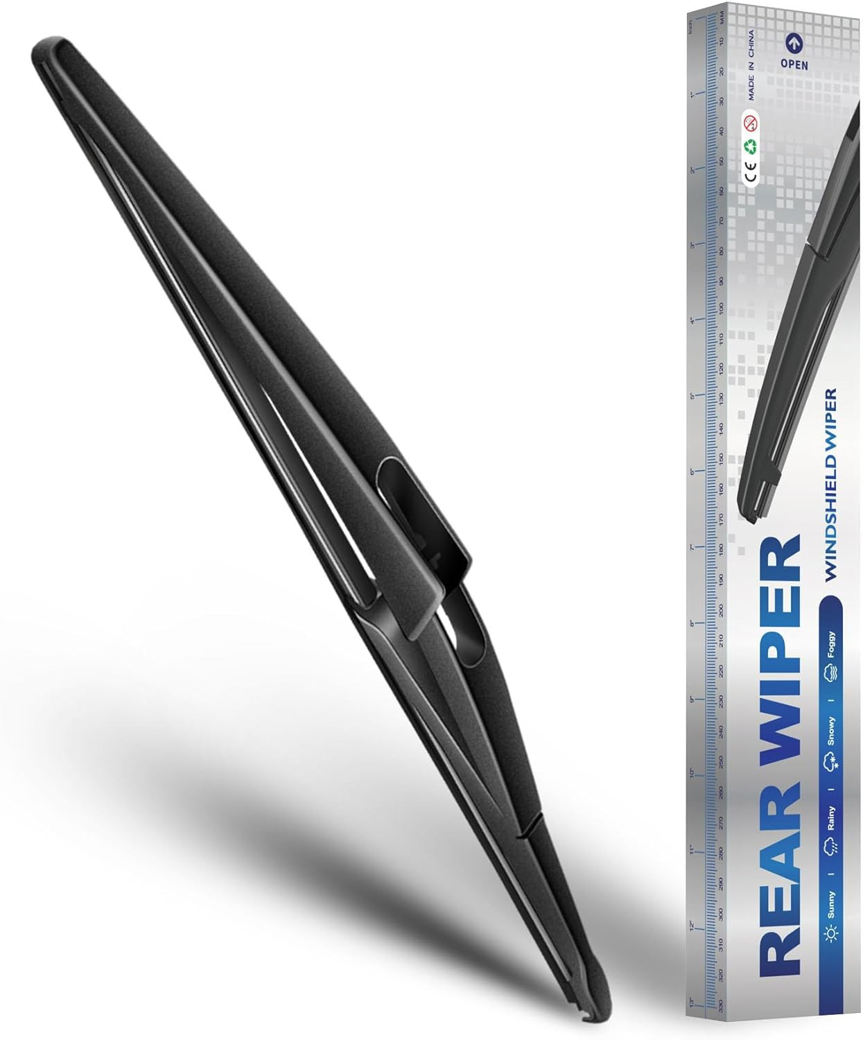 Rear Windshield Wiper for Nissan Rogue 2021-2026, Streak-Free OEM Back Wipers Bl