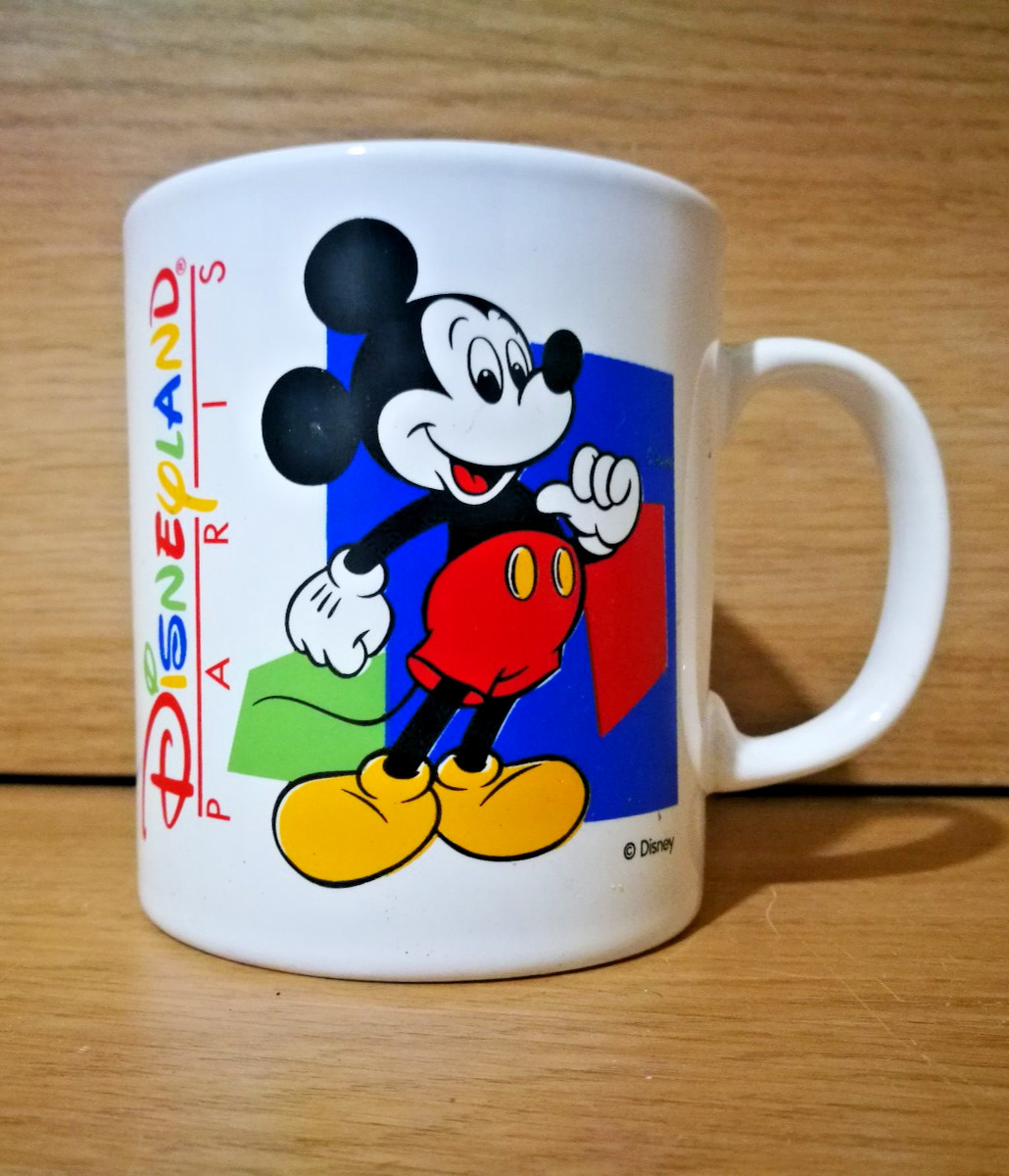 Mickey Mouse Disneyland Paris Mug Vintage Collectible Disney kilncraft from 1990