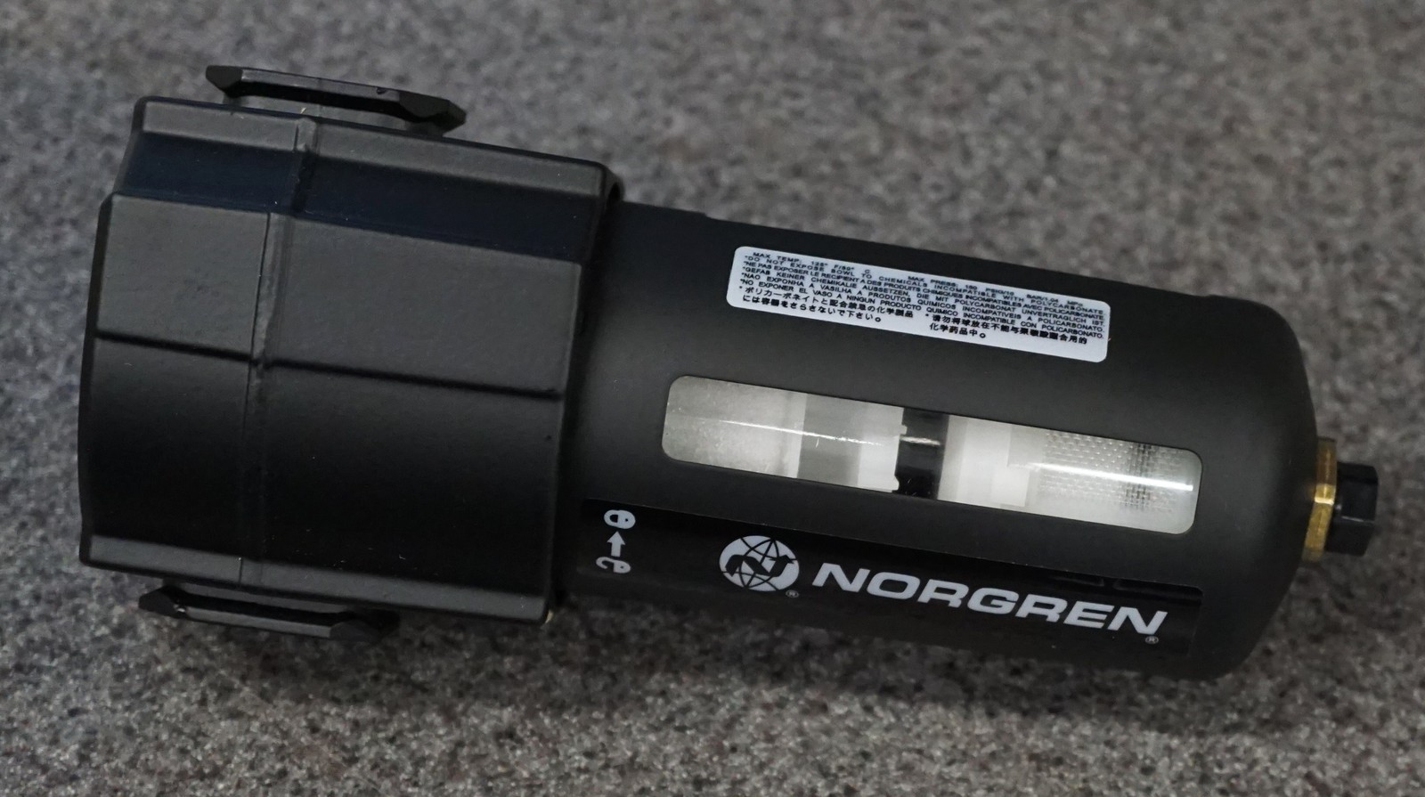 NORGREN EXCELON F74G 150PSI G AIR FILTER 140 SCFM 3/4" PTF PORTS 40UM AUTODRAIN