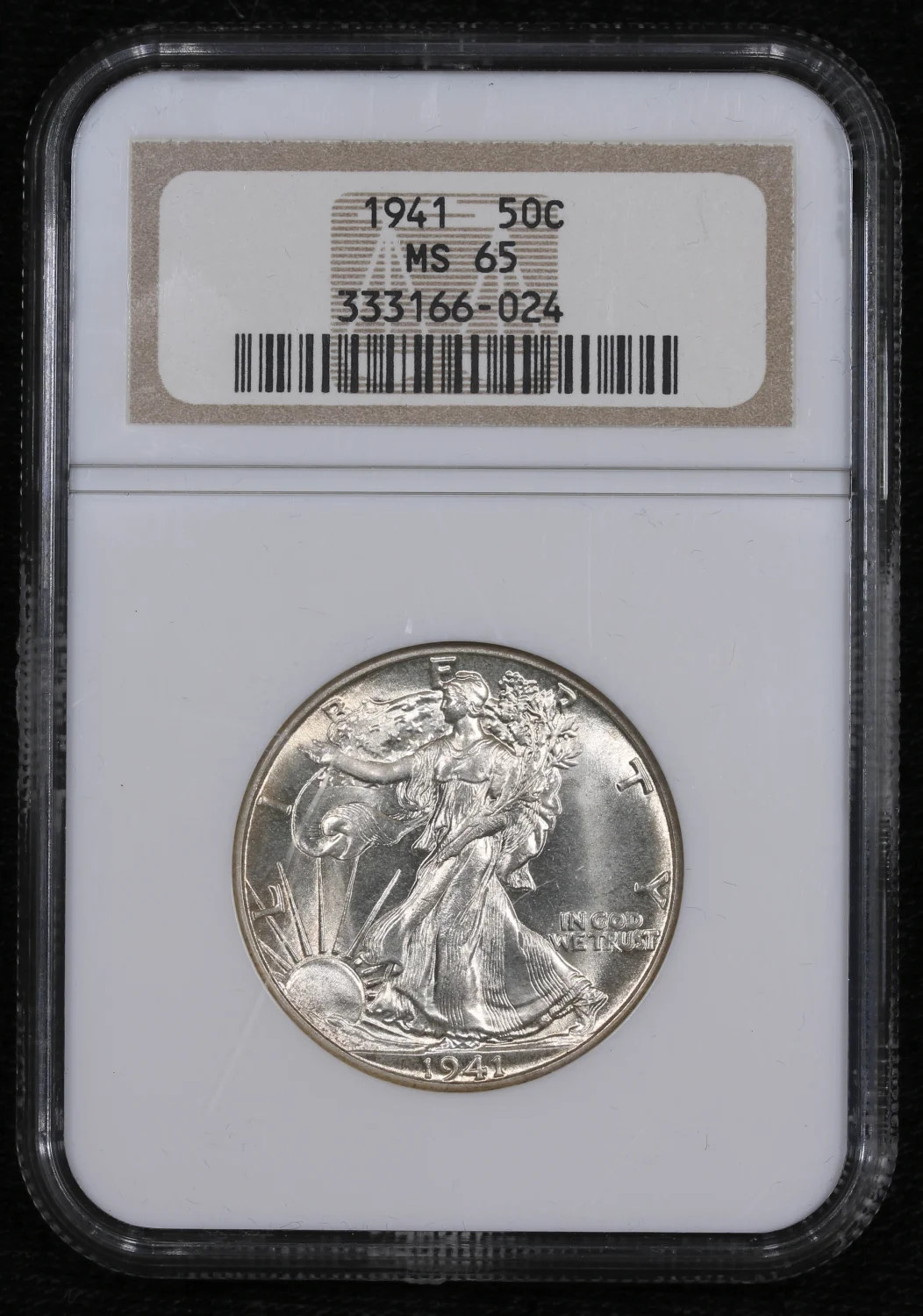 1941 Half Dollars Liberty Walking NGC MS-65