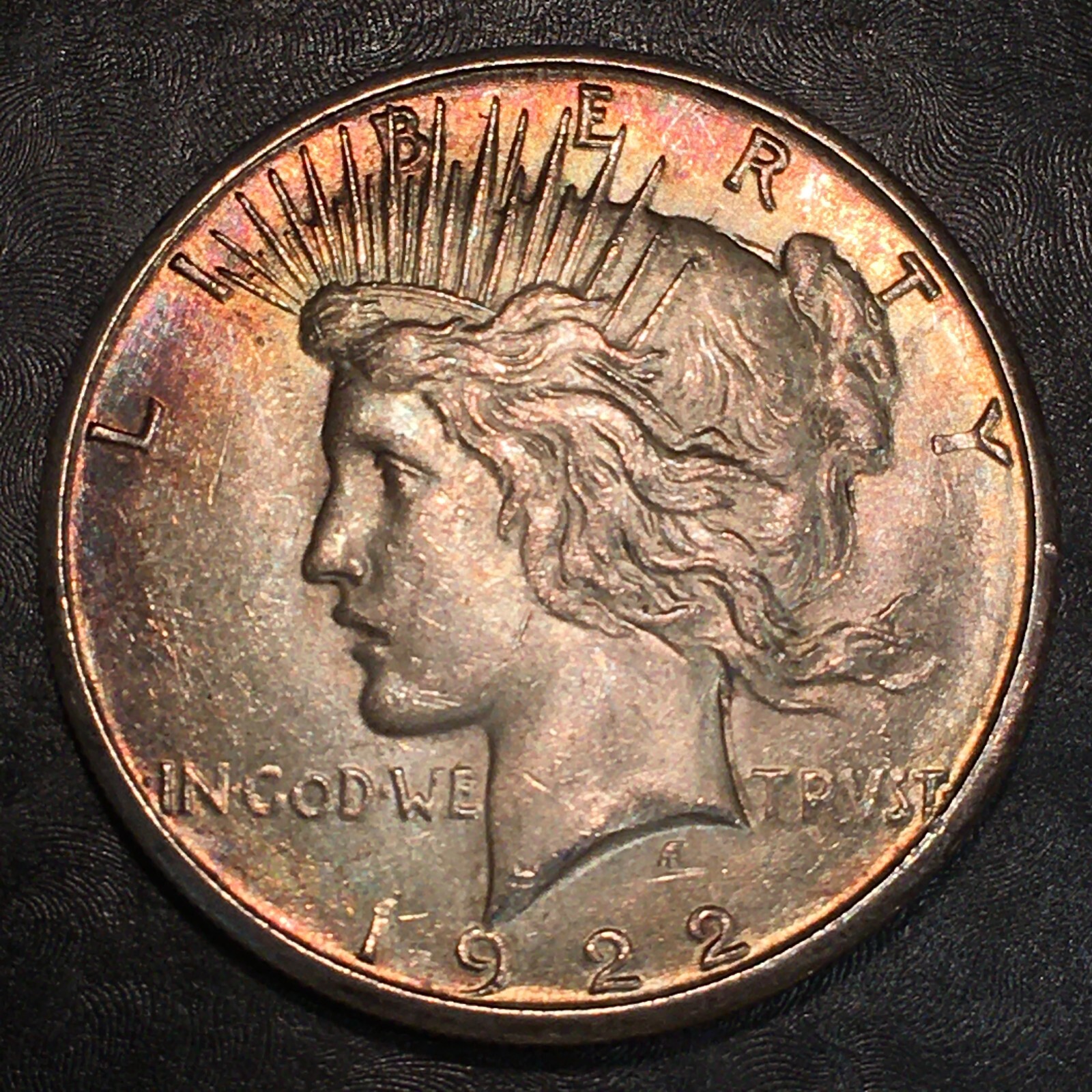 1922-S Peace Silver Dollar - TONER! - High Quality Scans #N455
