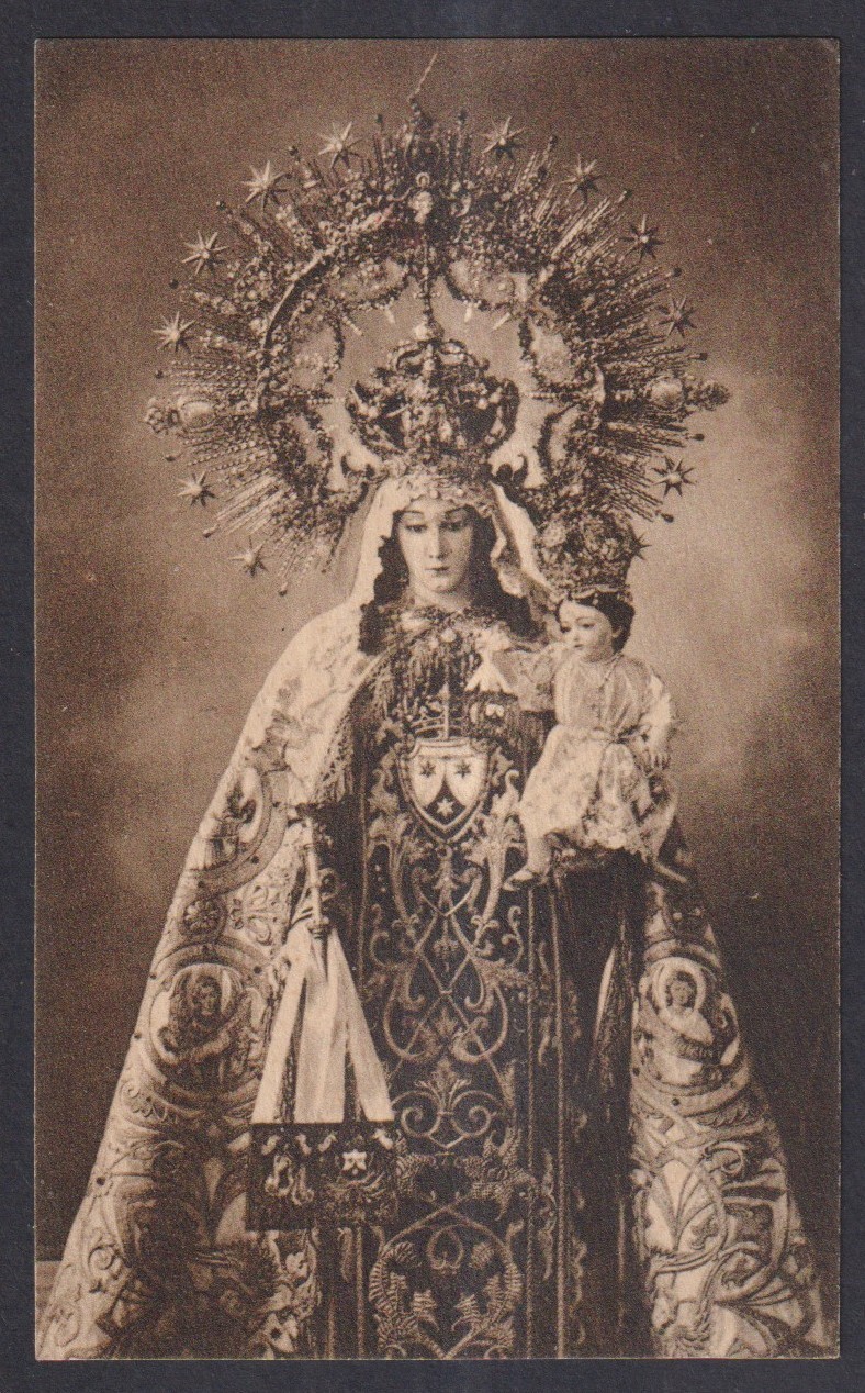 Holy card antique de la Virgin del Carmen santino image pieuses estampa