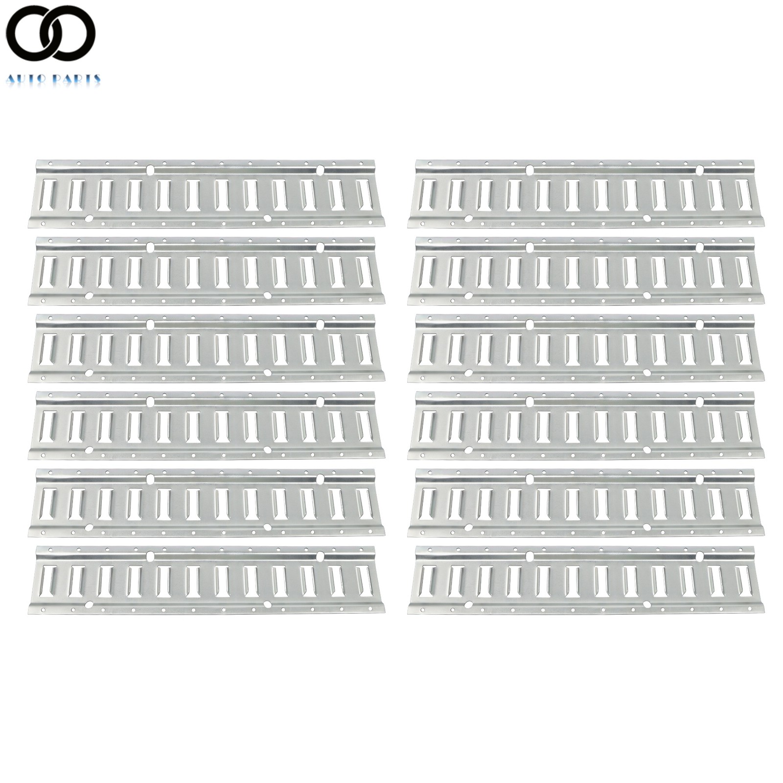 For Trailers Trucks Van Galvanized Steel 12 Pack 2' E Track Tie Down Rail System