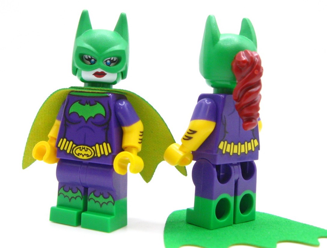 Custom Batman Jokerized Batgirl Printed on Official LEGO® parts