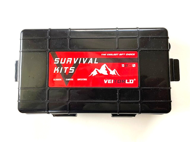 Veitorld Survival Kit Outdoor Tactical Emergency Tools Set, Camping - READ