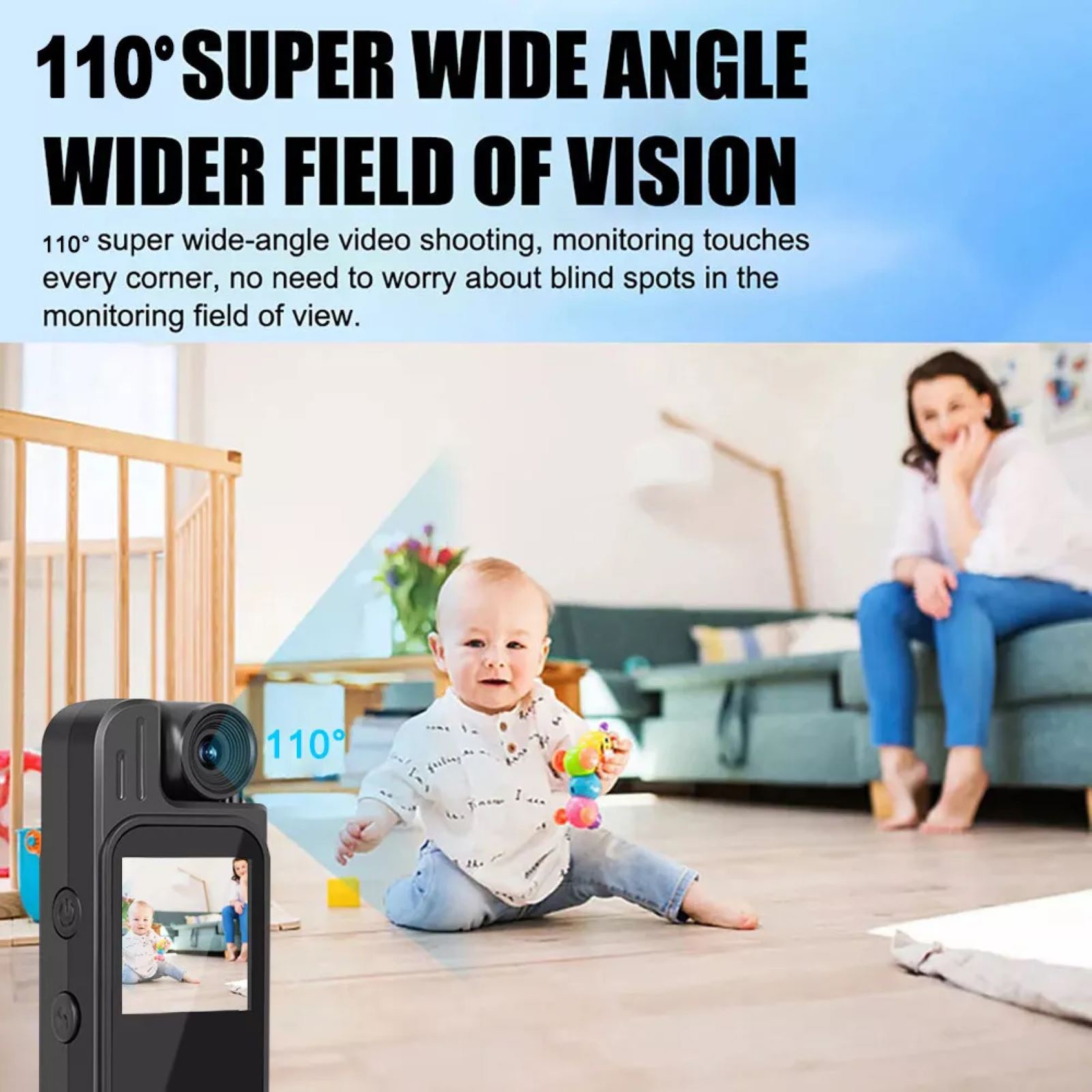 Portable 180° Rotating Lens 1080P DVR IR Night Audio Video Recorder Camcorder
