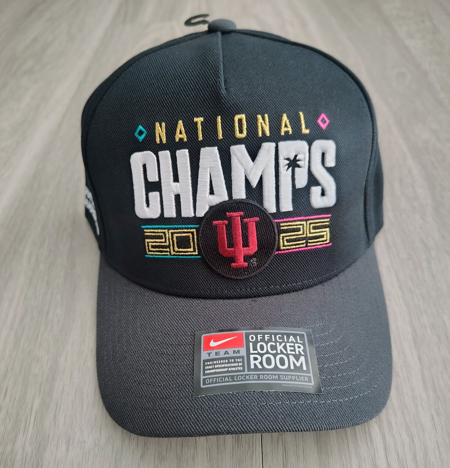 Nike Indiana Hoosiers College Football 2025 National Champions Locker Room Hat