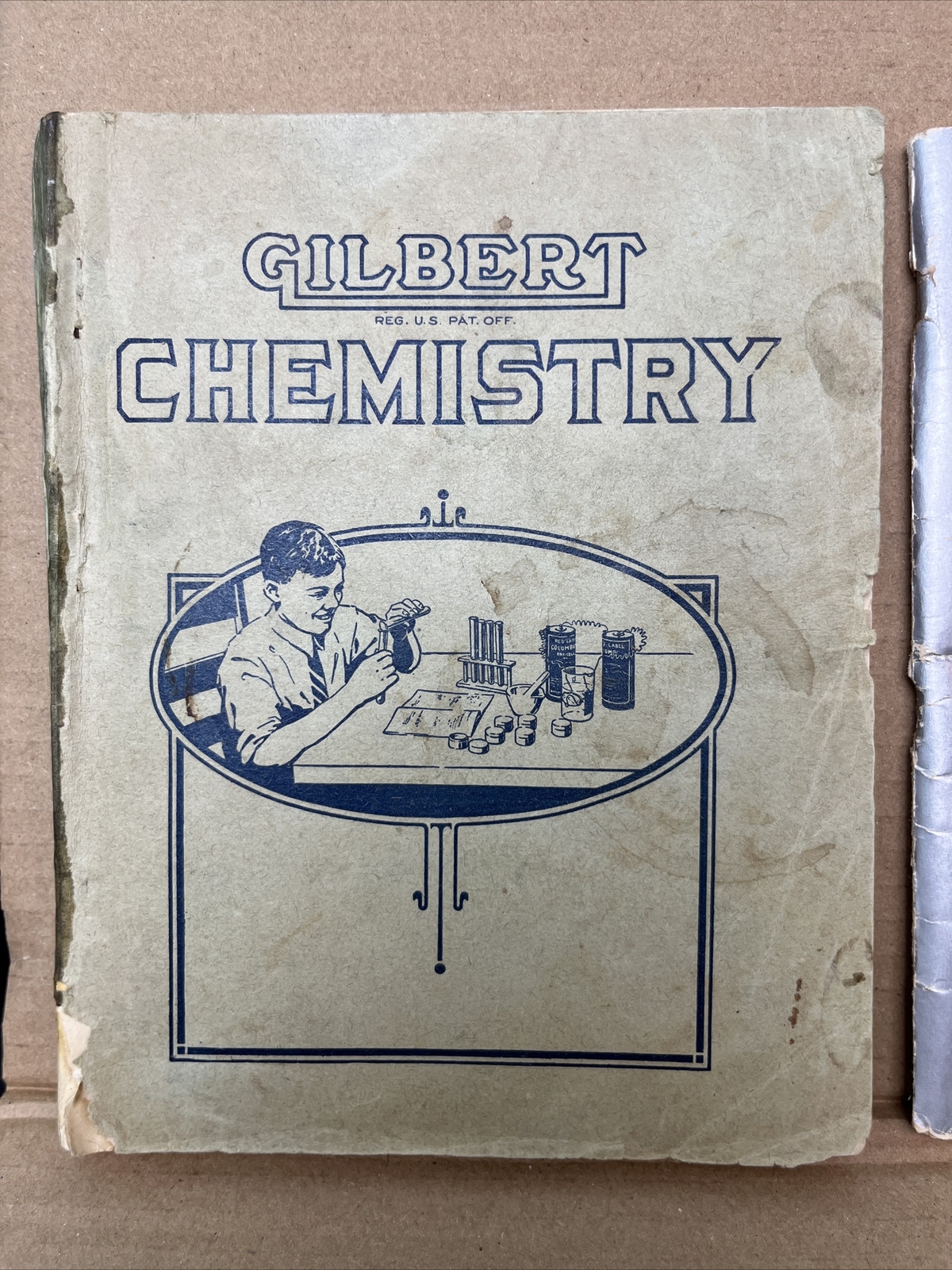 Lot 4 Gilbert Chemistry Books - OLD