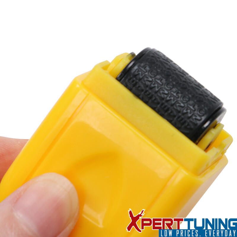 Wide Rolling Identity Theft Guard Stamp - Secure Identity Theft Yellow