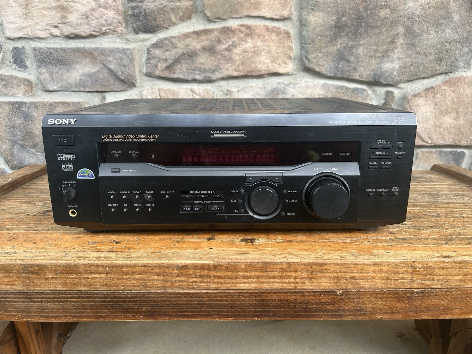Sony STR-DE845 Stereo/Home Theater Receiver Phono No Remote FM-AM Receiver
