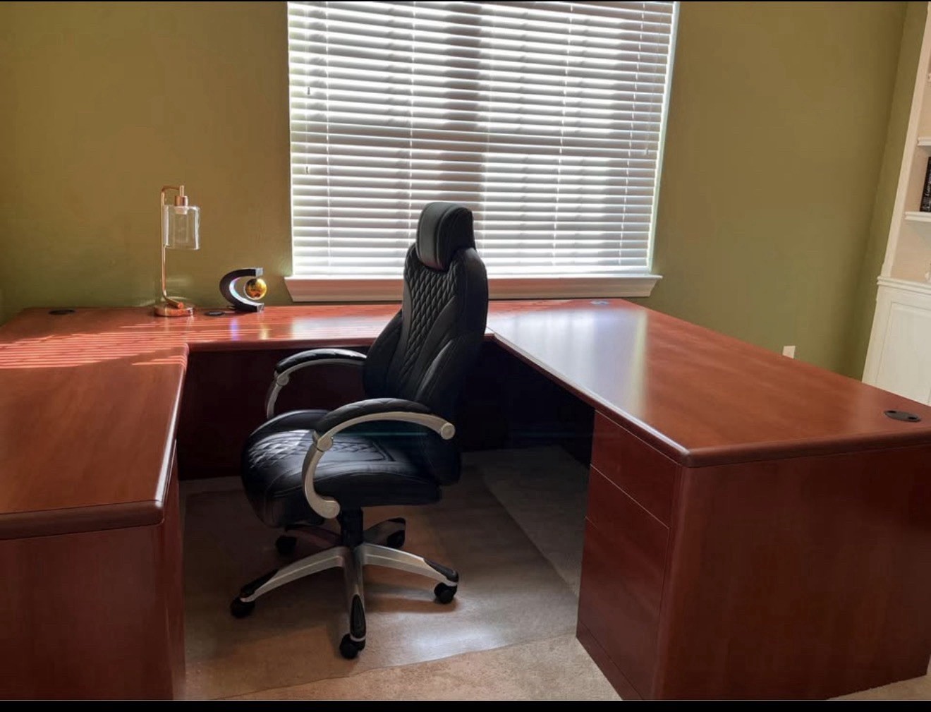 HON Rectangular Office Desk with Wood Finish - Excellent Condition