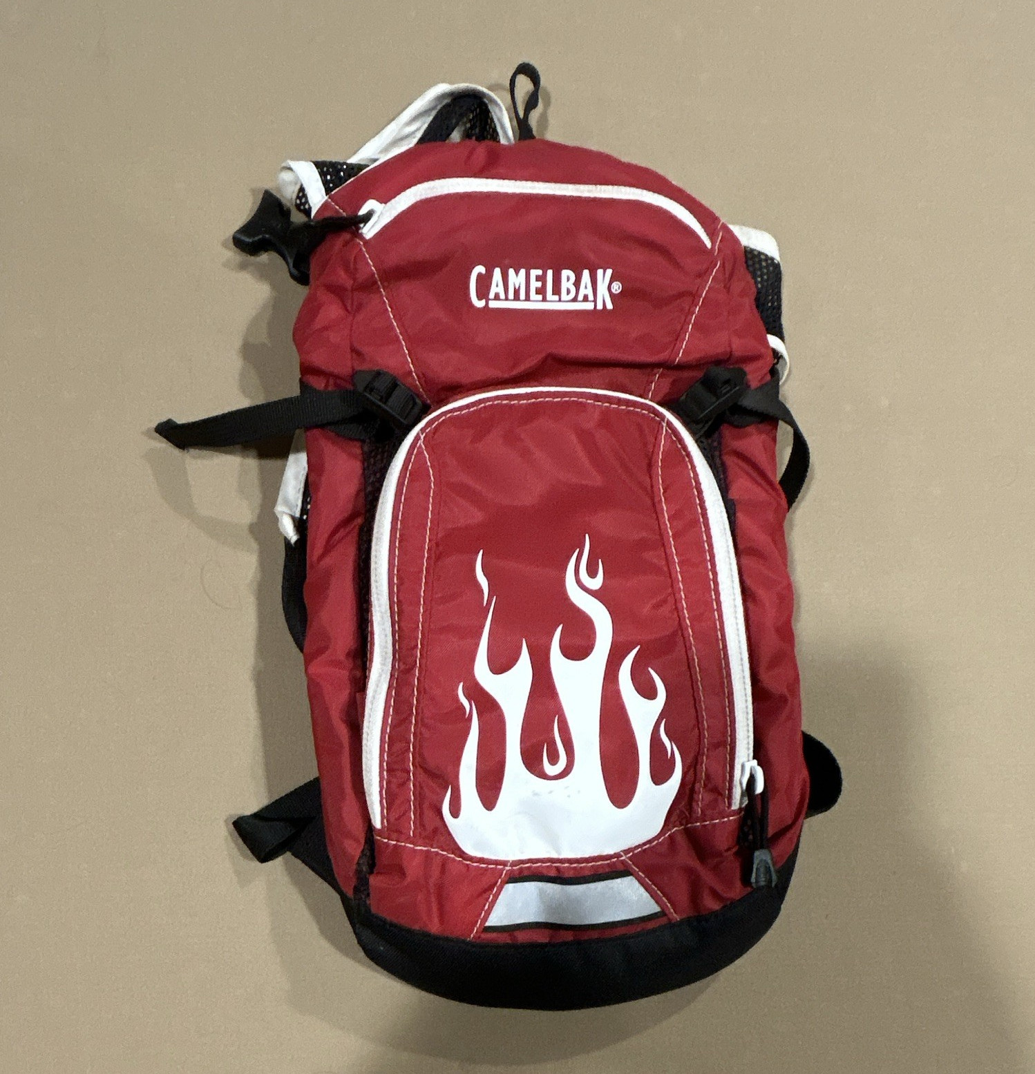 CamelBak Mini MULE Hydration Backpack 0-5L Red/White/Black 2 Pocket