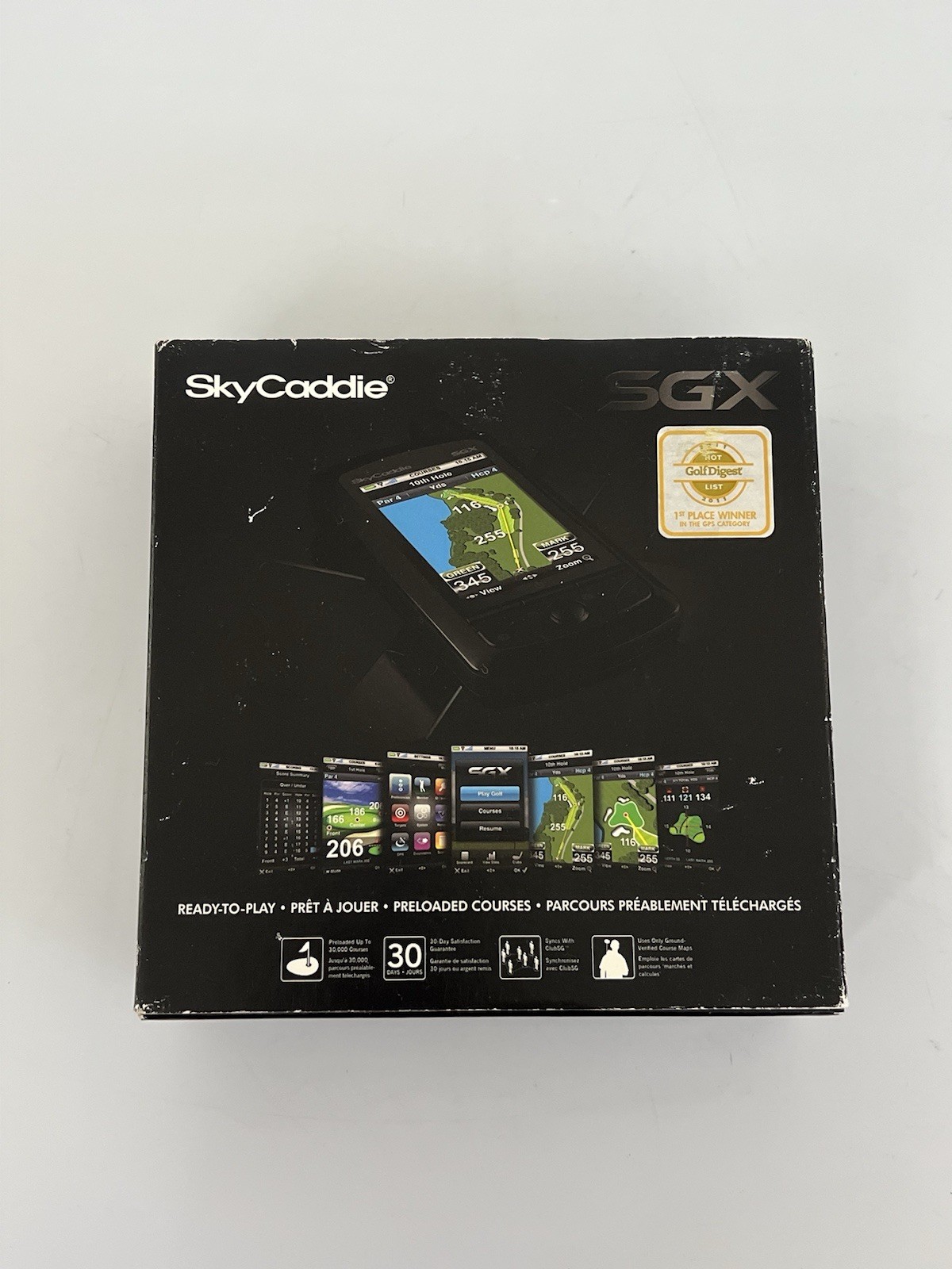 SkyCaddie SGX GPS Rangefinder w/ Charging Cable Accessories Untested