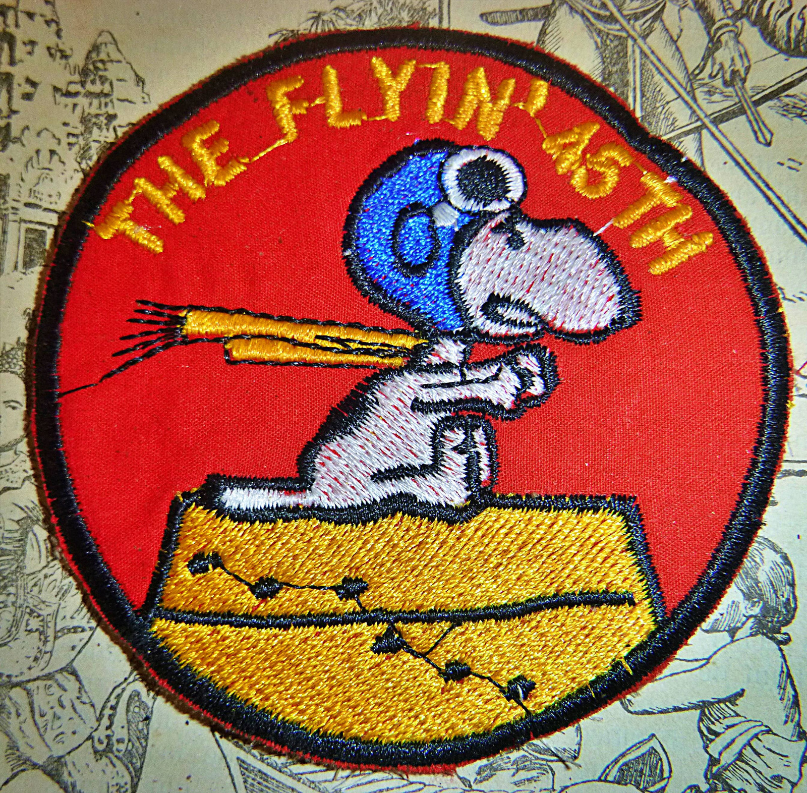 SLICKS - Snoopy Patch - US Army 45th Assault Helicopter Attack Co - Vietnam War