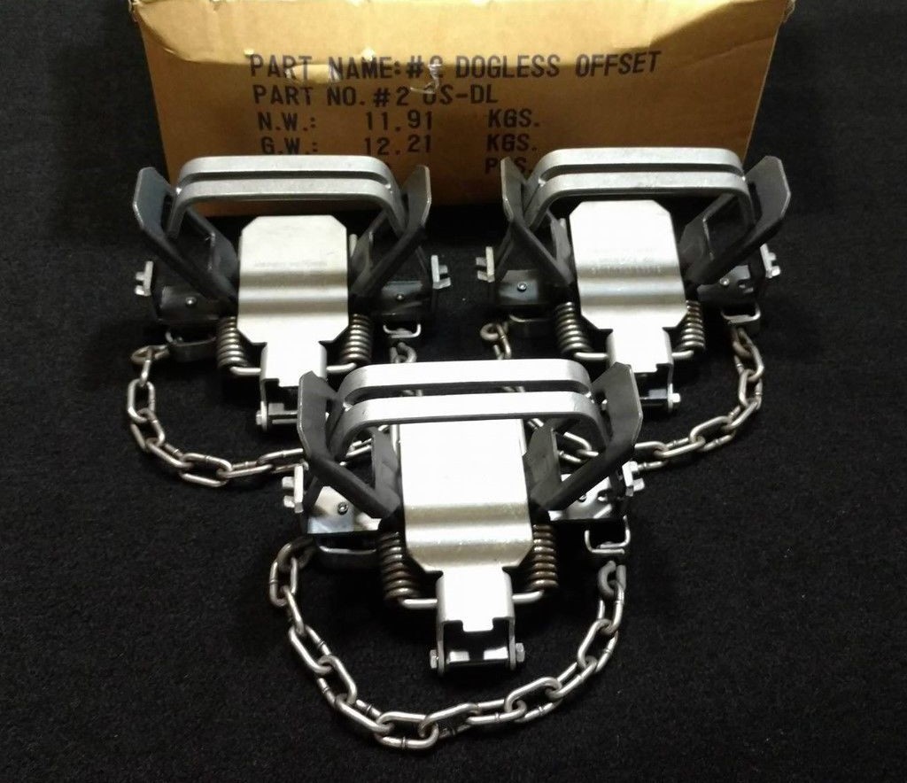3 BRIDGER #2 DOGLESS OS TRAP COIL SPRING TRAPPING COYOTE BOBCAT FOX SURVIVAL