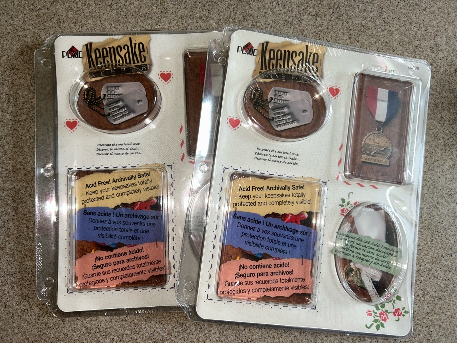Lot Of 2 Plaid KEEPSAKE Keeper #28898, Acid Free, 8.5 X 11” Binder Size